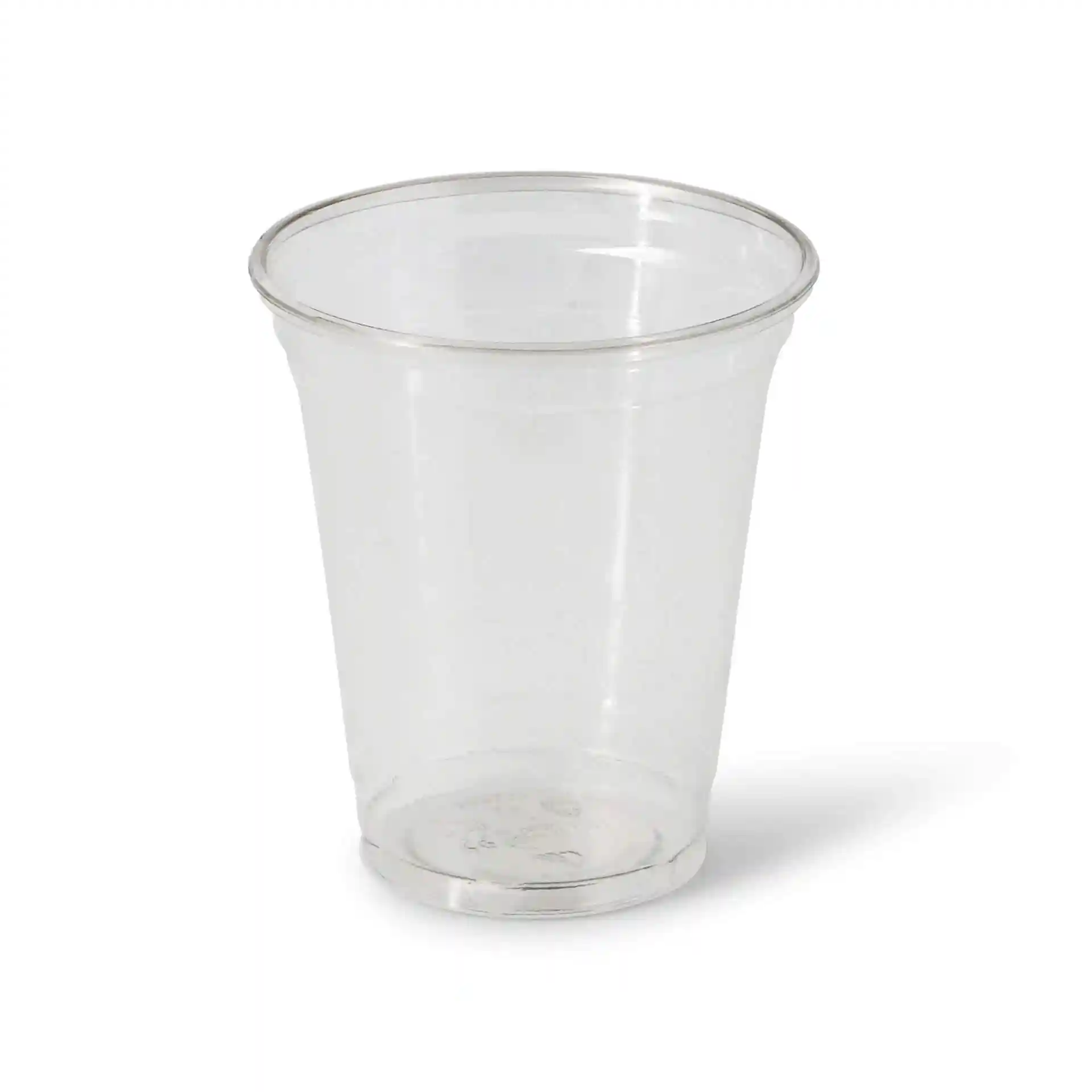Transparent 12 oz rPET cup with a diameter of 95 mm and a height of 107 mm.