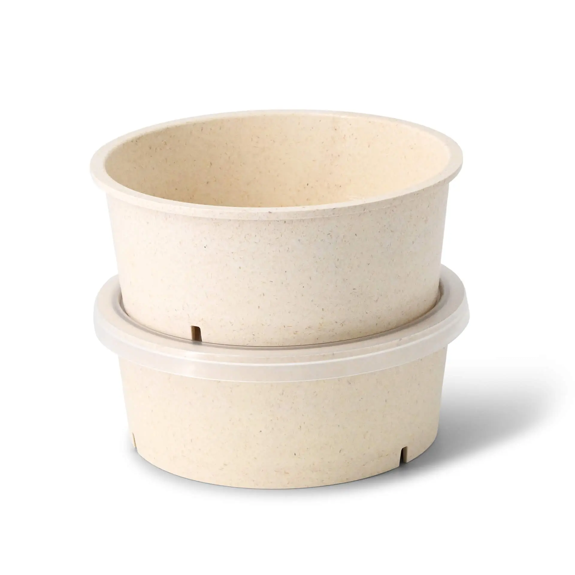 Mehrweg-Schalen "merways Bowl" 650 ml, Ø 150 mm, Cashew / creme-weiß