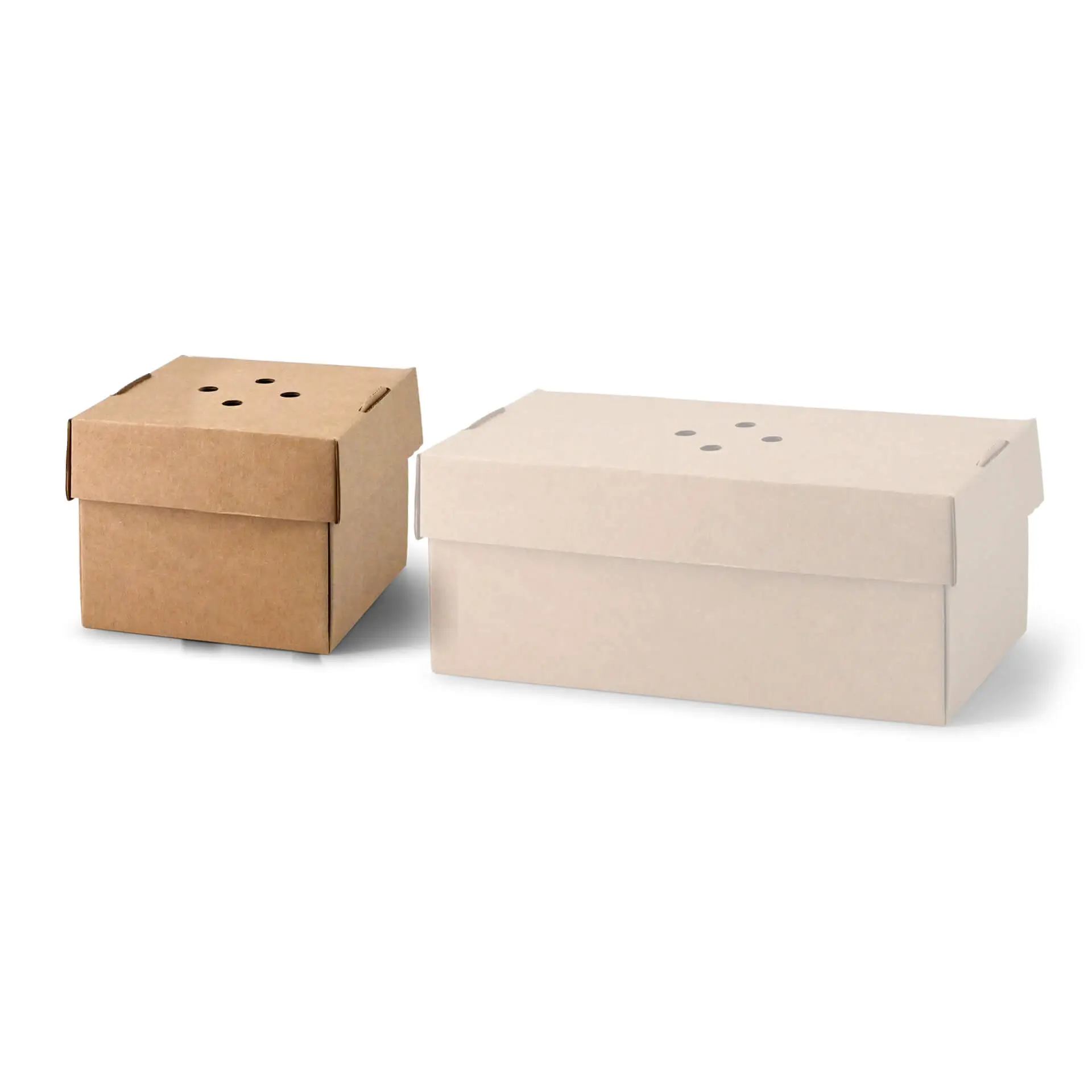 Burger box 13 x 13 x 10 cm, kraft board, foldable