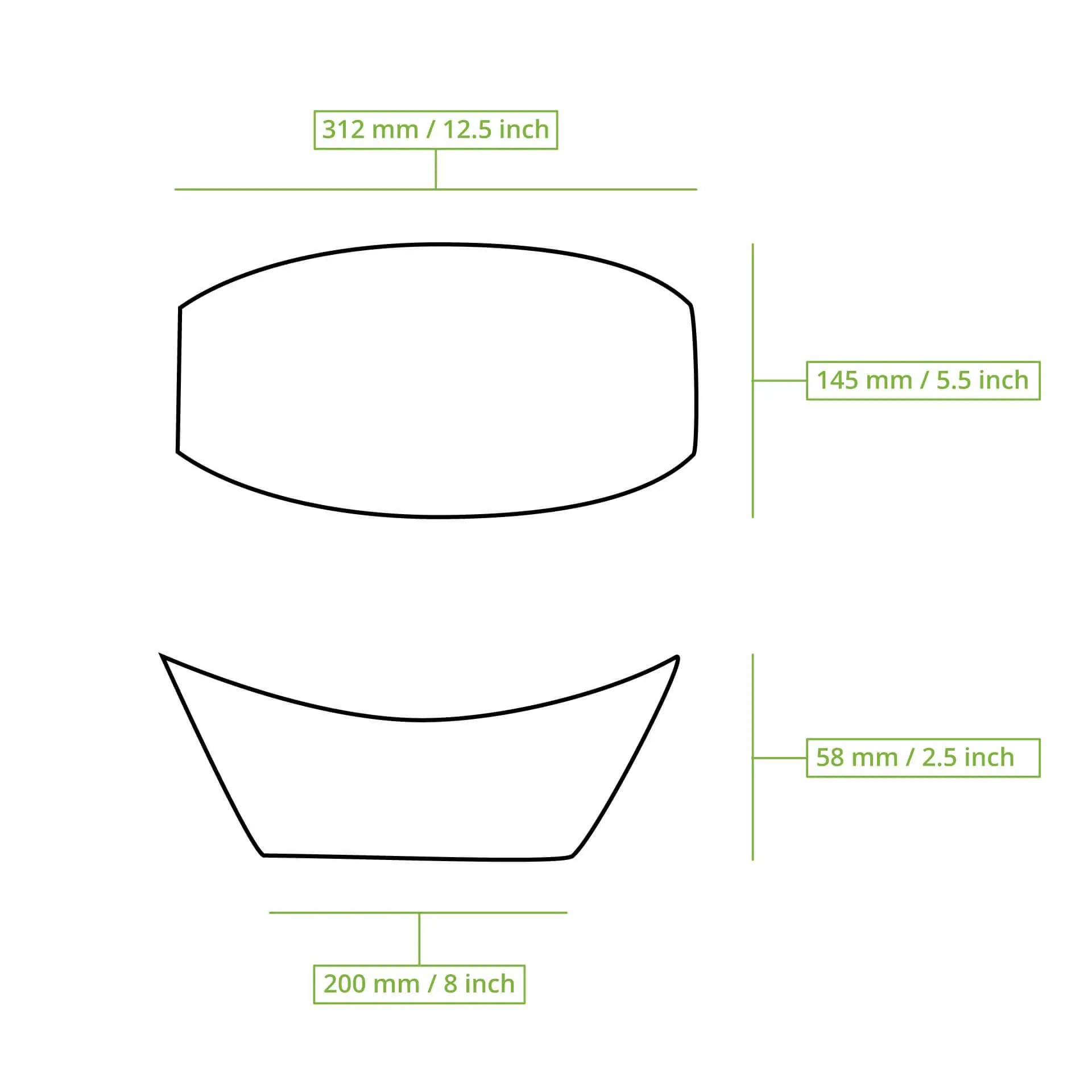 Palm leaf boats "Palmware®" 30 cm Palm leaf boats "Palmware®" 30 cm
