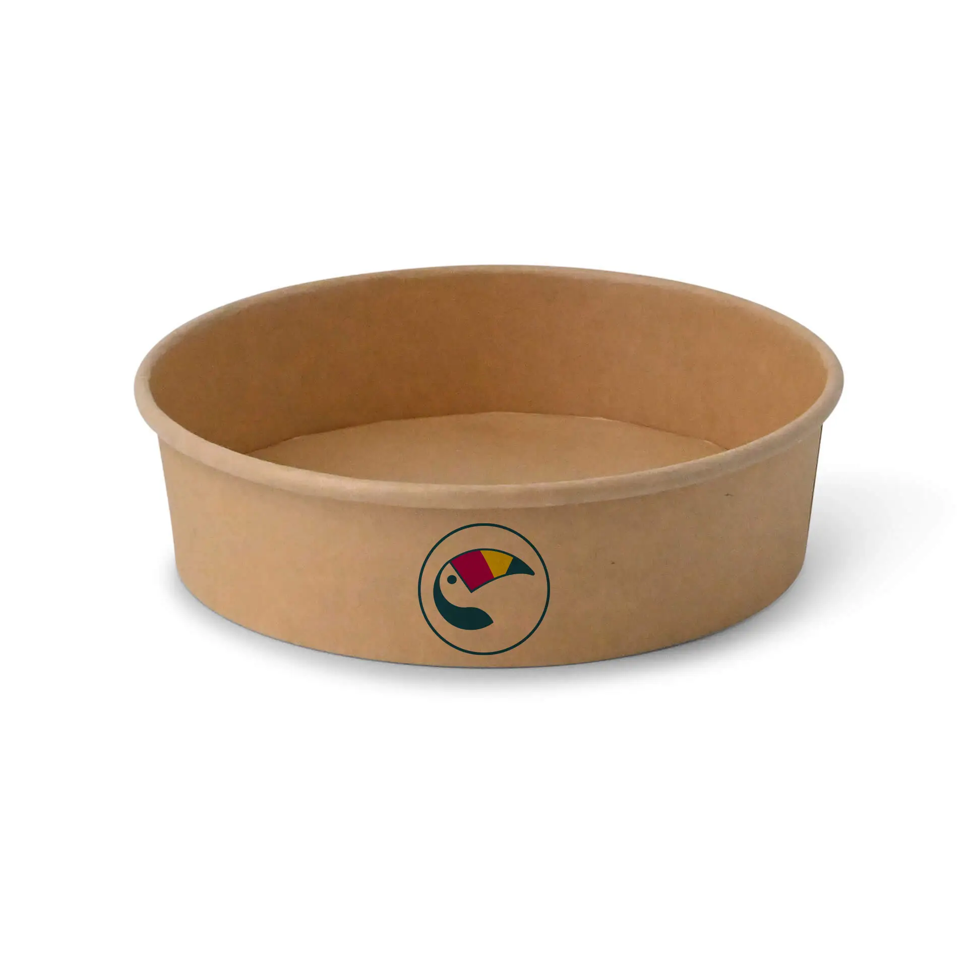 Salatschalen bedrucken / Bowls bedruckt, 700 ml, Ø 185 mm, braun, PLA-beschichtet