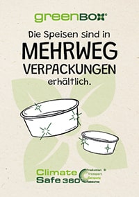 Mehrweg-Poster: Speisen DIN A4