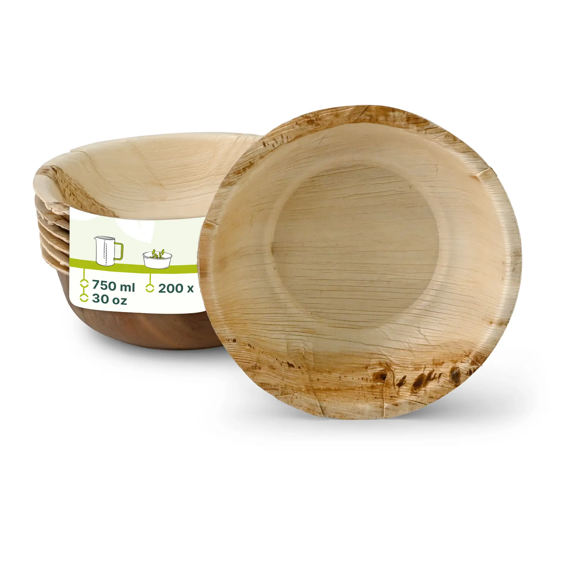 Palmblatt Schalen "Palmware®" 750 ml, rund Palmblatt Schalen "Palmware®" 750 ml, rund