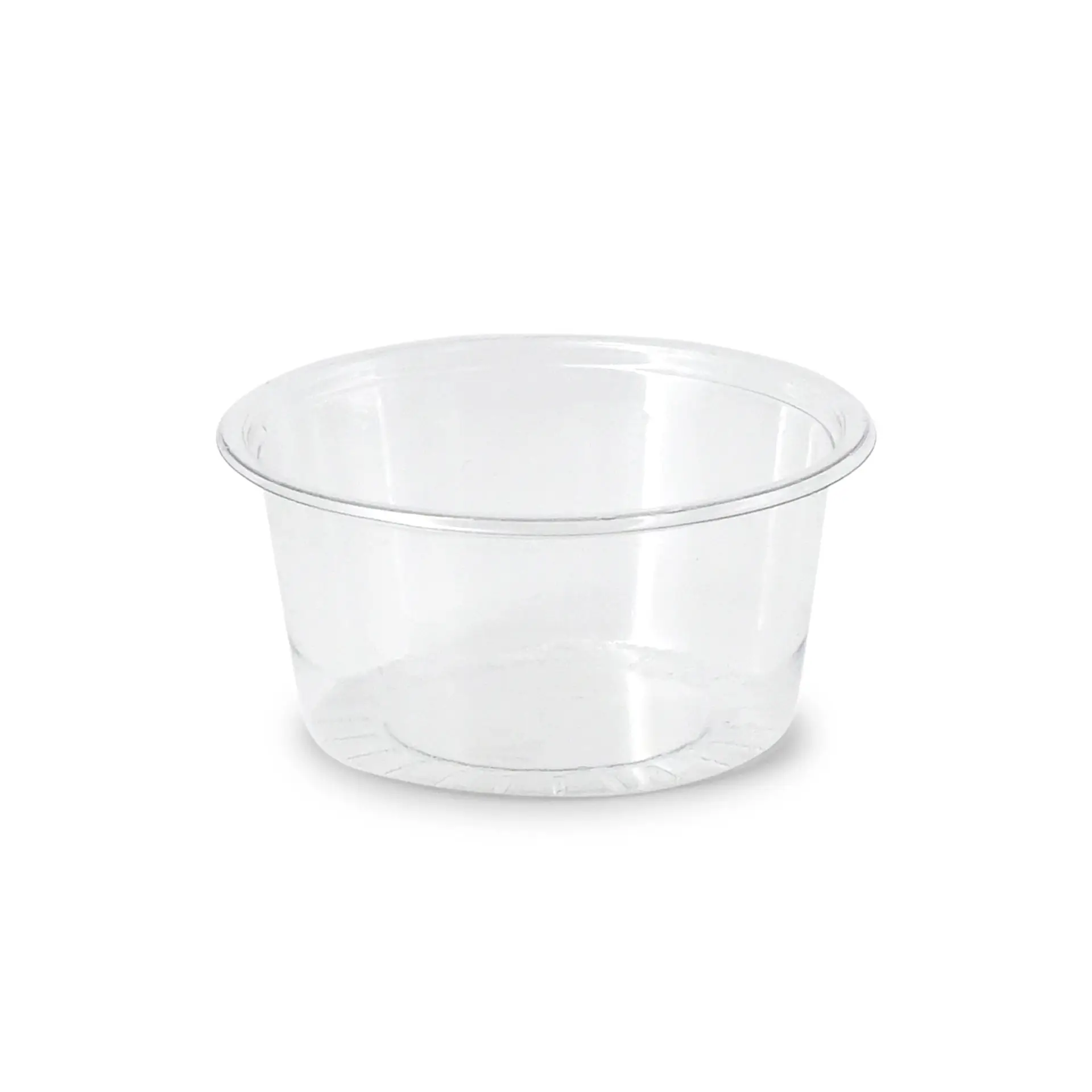 100 ml / 3.5 oz rPET sauce pots, Ø 75 mm, clear