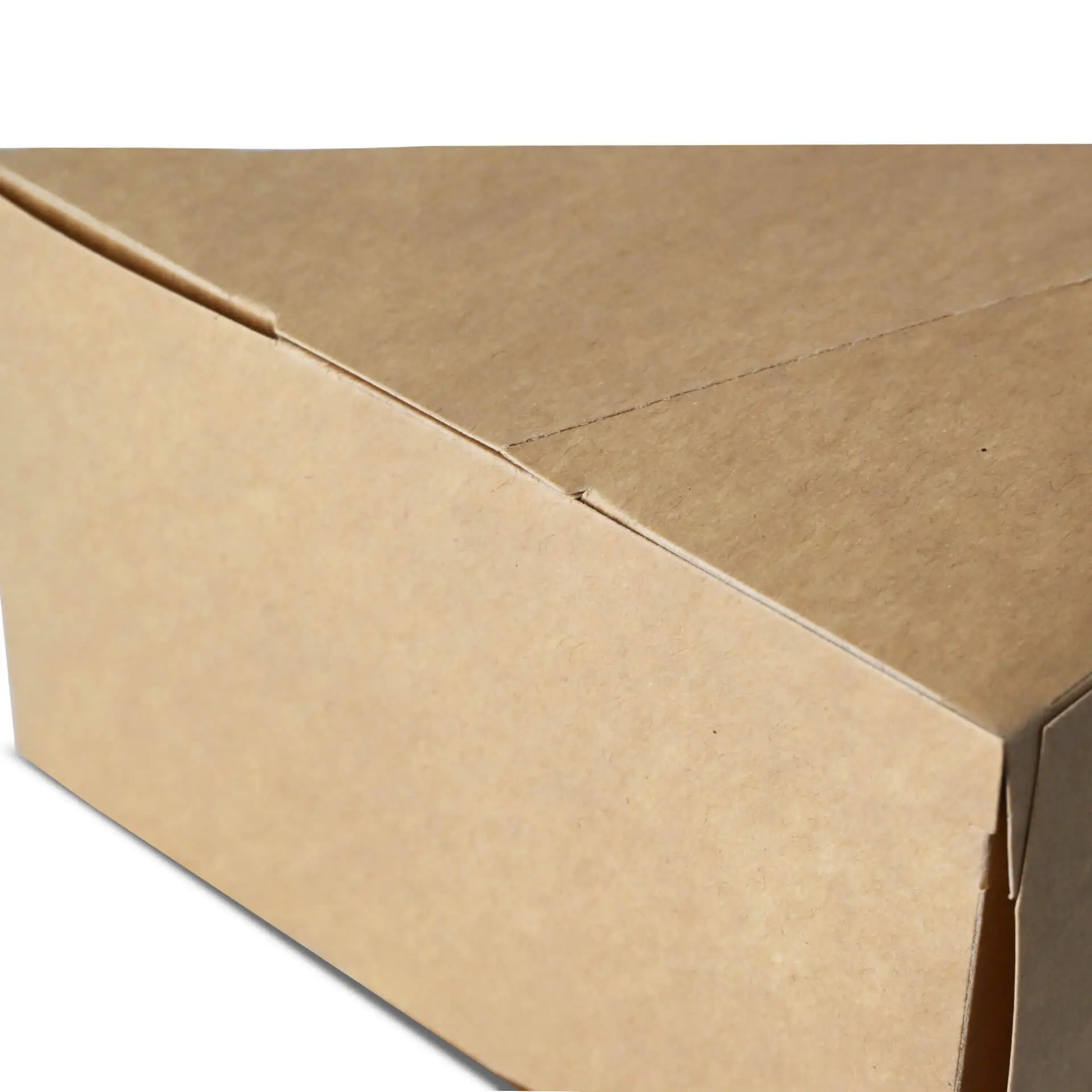 Cardboard Sandwich Wedges, PLA-window, brown
