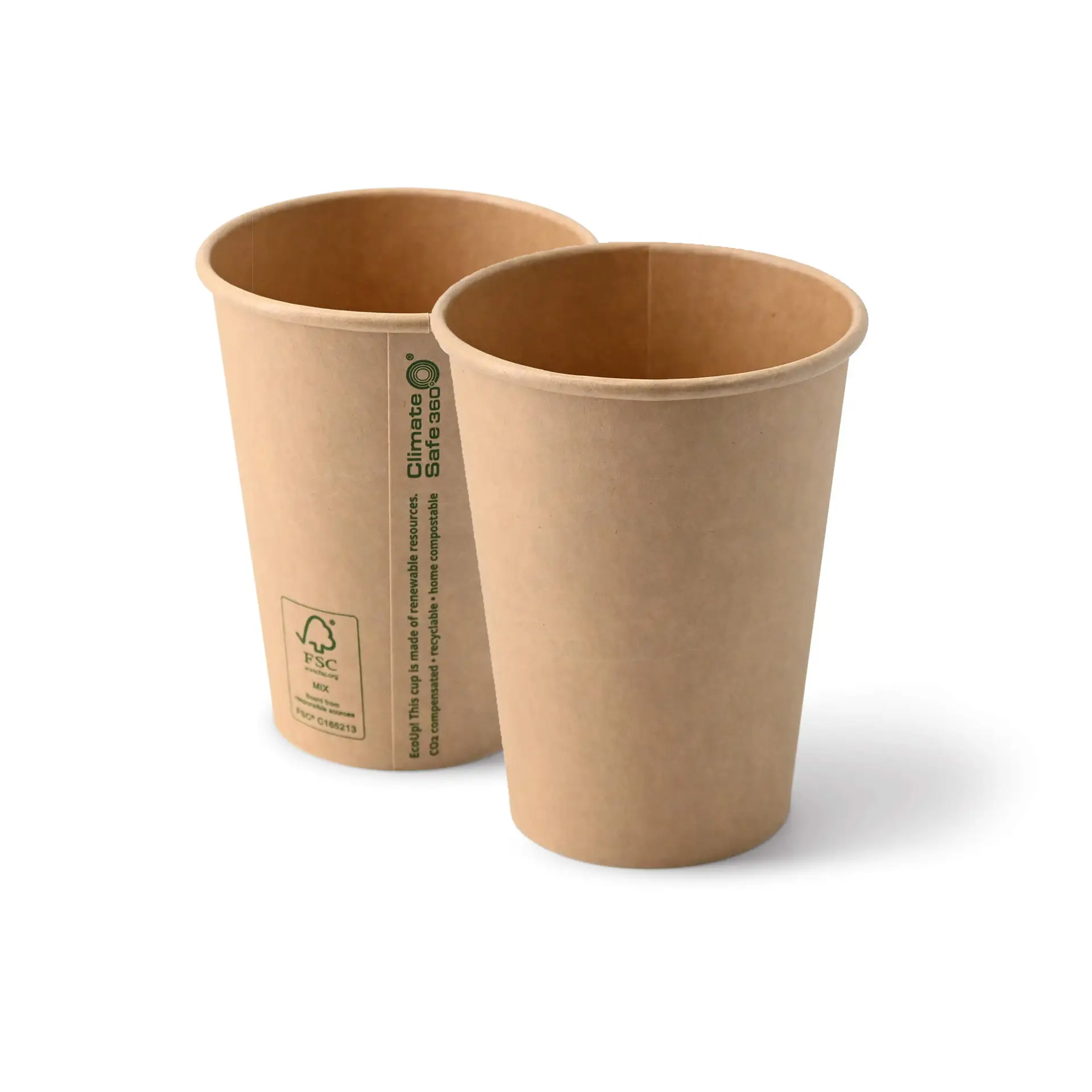 Pappbecher 300 ml / 12 oz, Ø 90 mm, braun
