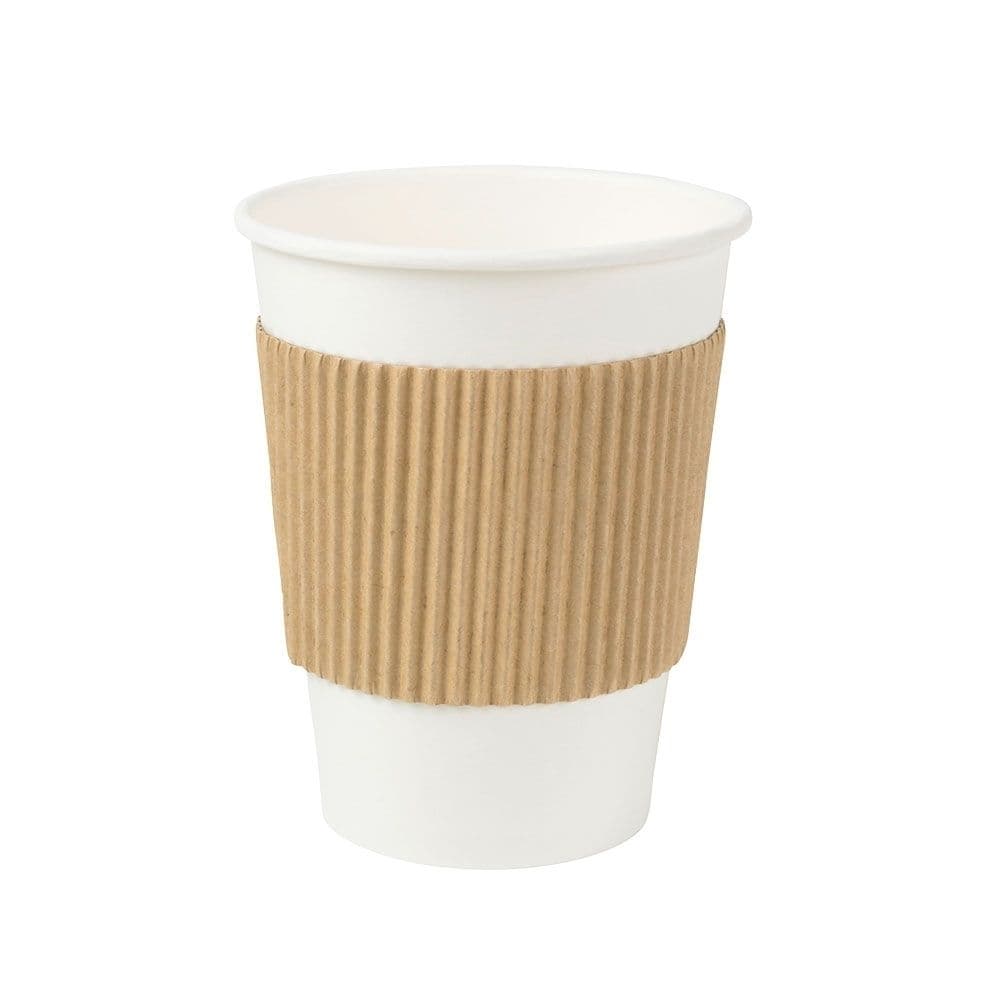 Karton-Bechermanschetten für 200 ml Pappbecher, braun