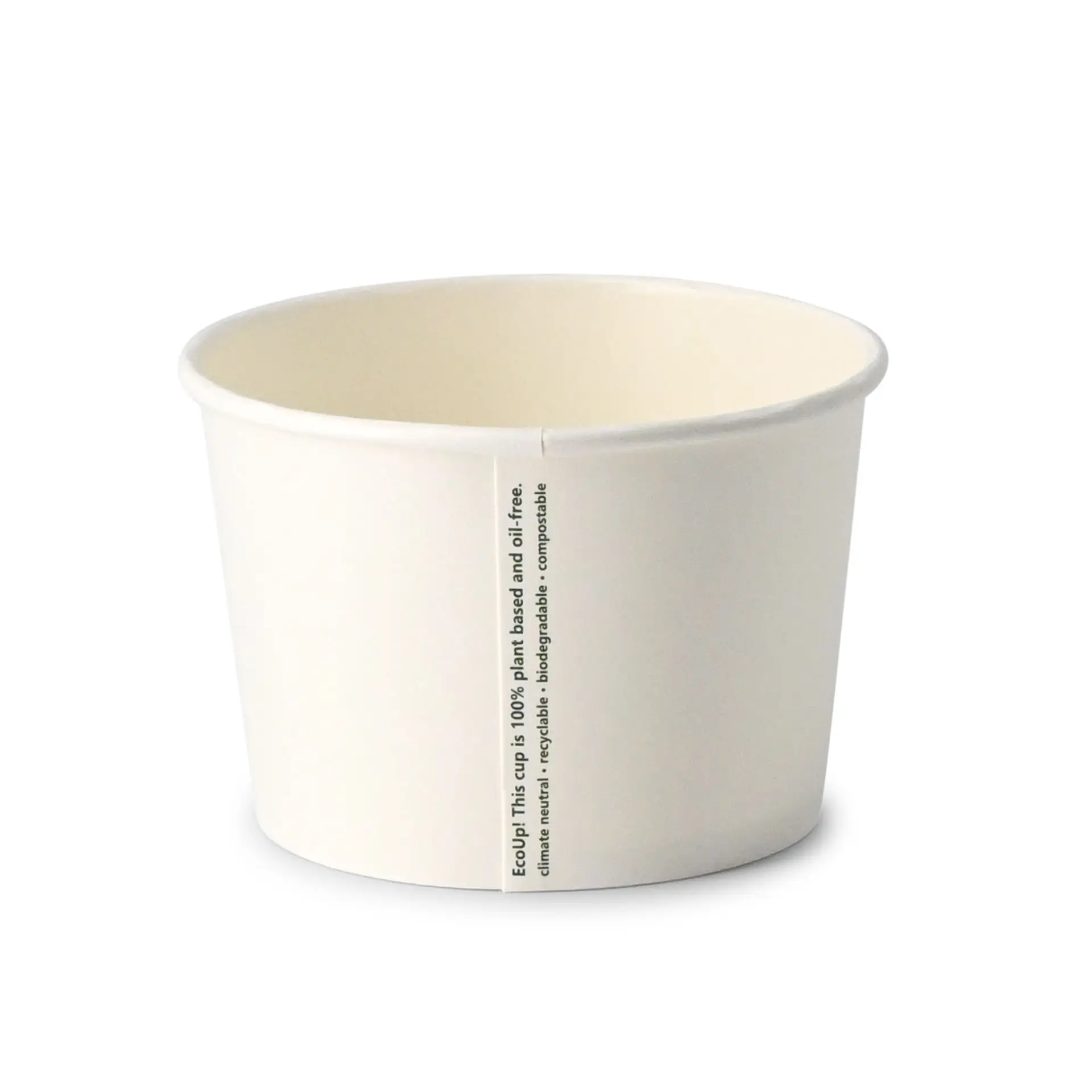 16 oz Paper Soup Container (eco-friendly coating), Ø 115 mm, white