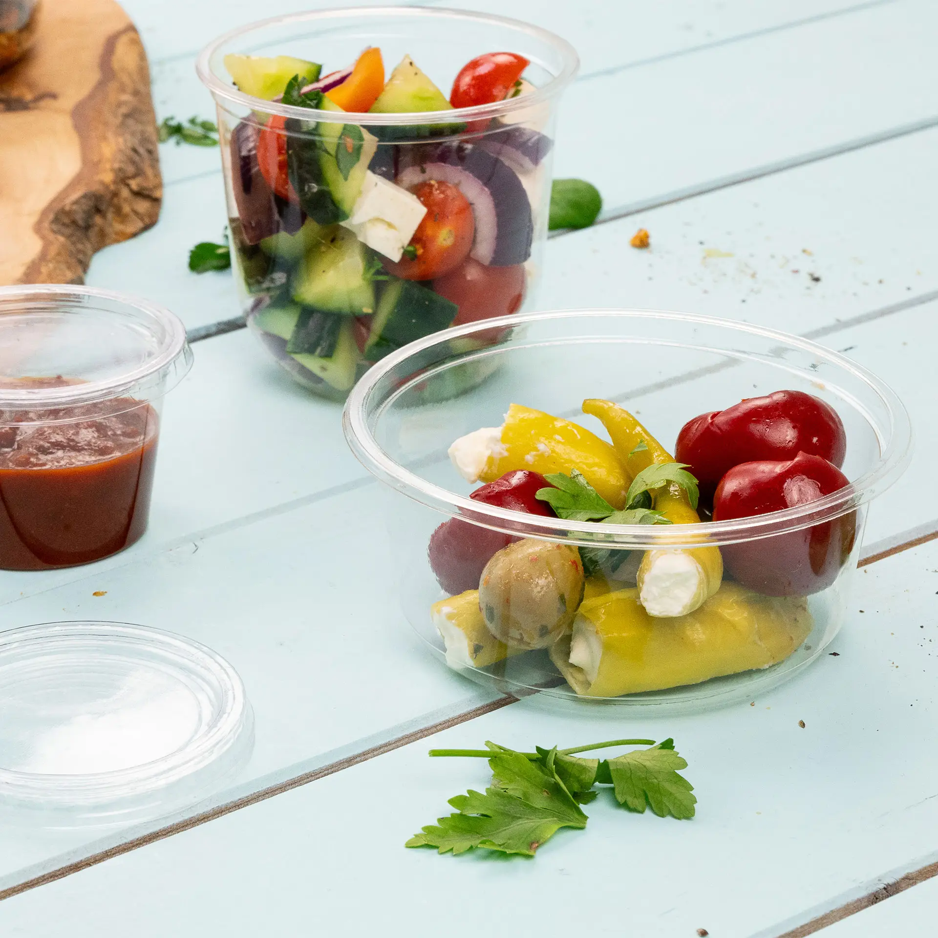 Deli container PLA 360 ml, Ø 121 mm, round Deli container PLA 360 ml, Ø 121 mm, round