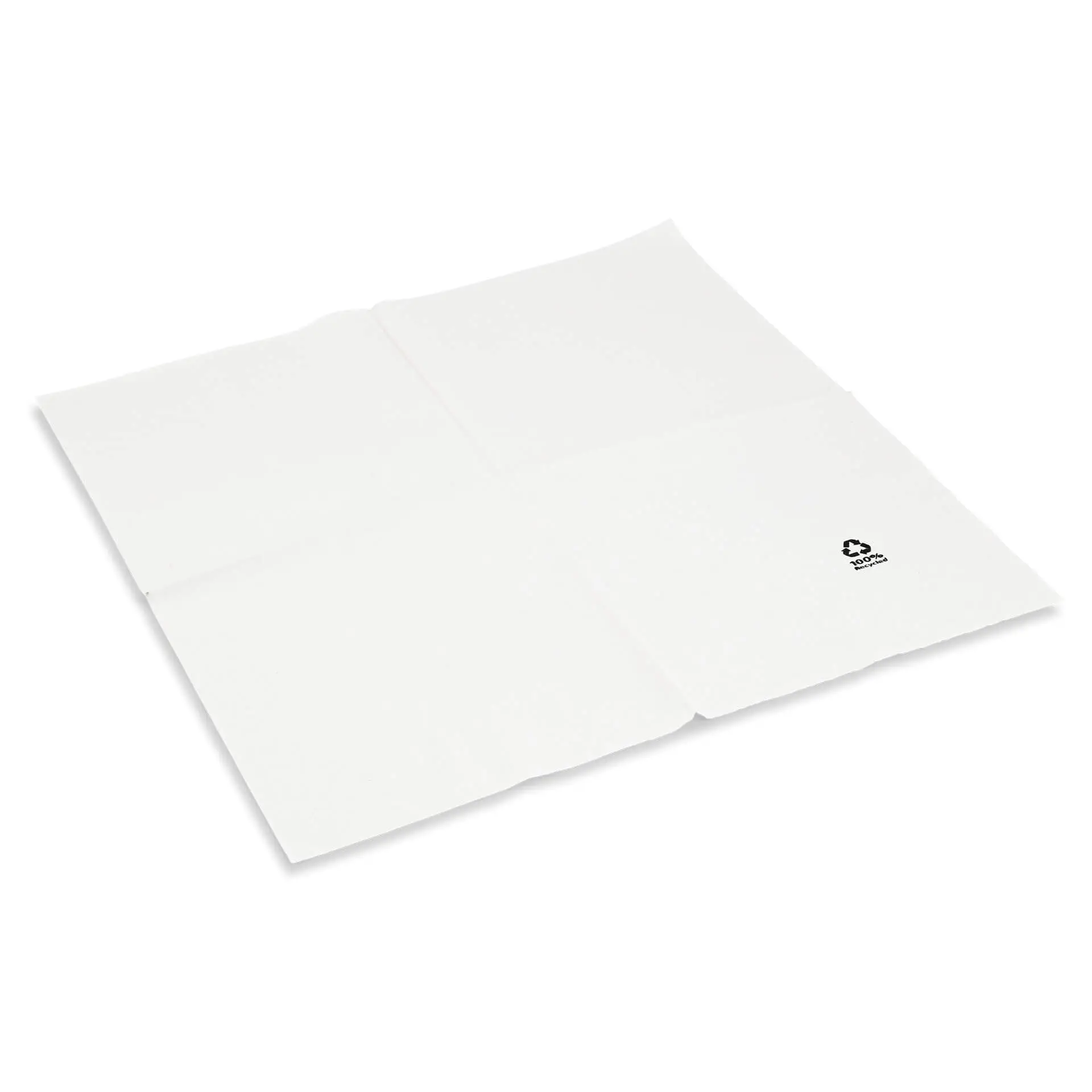 Recycled paper napkins 33 x 33 cm, 2-ply, 1/4 fold, white dse02828-servietten-aus-recyceltem-papier-33-x-33-cm-2-lagig-14-falz-weiss-2