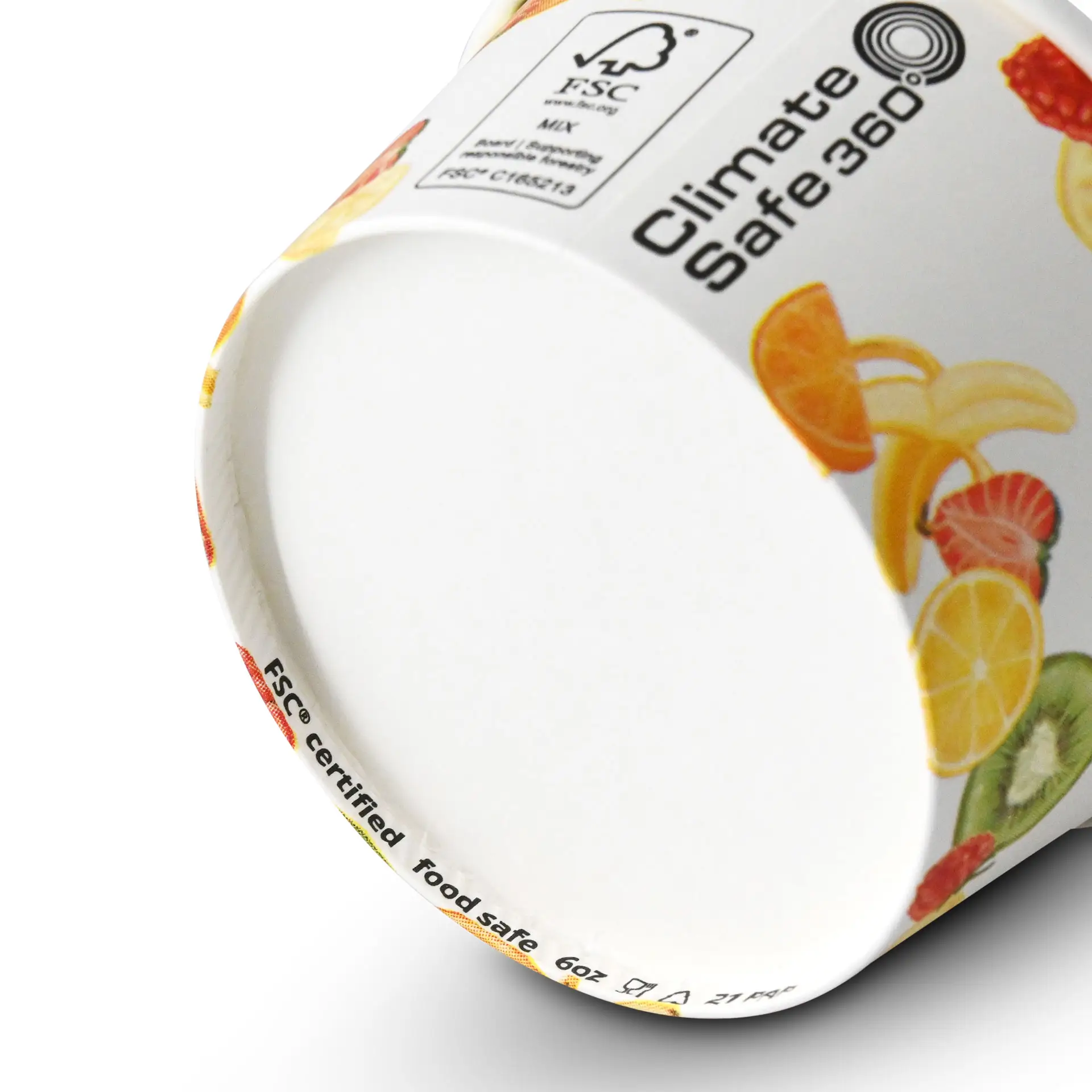 6 oz, max. 7.5 oz Paper cups ice cream XS (coated), Ø 92 mm, printed 6 oz, max. 7.5 oz Paper cups ice cream XS (coated), Ø 92 mm, printed