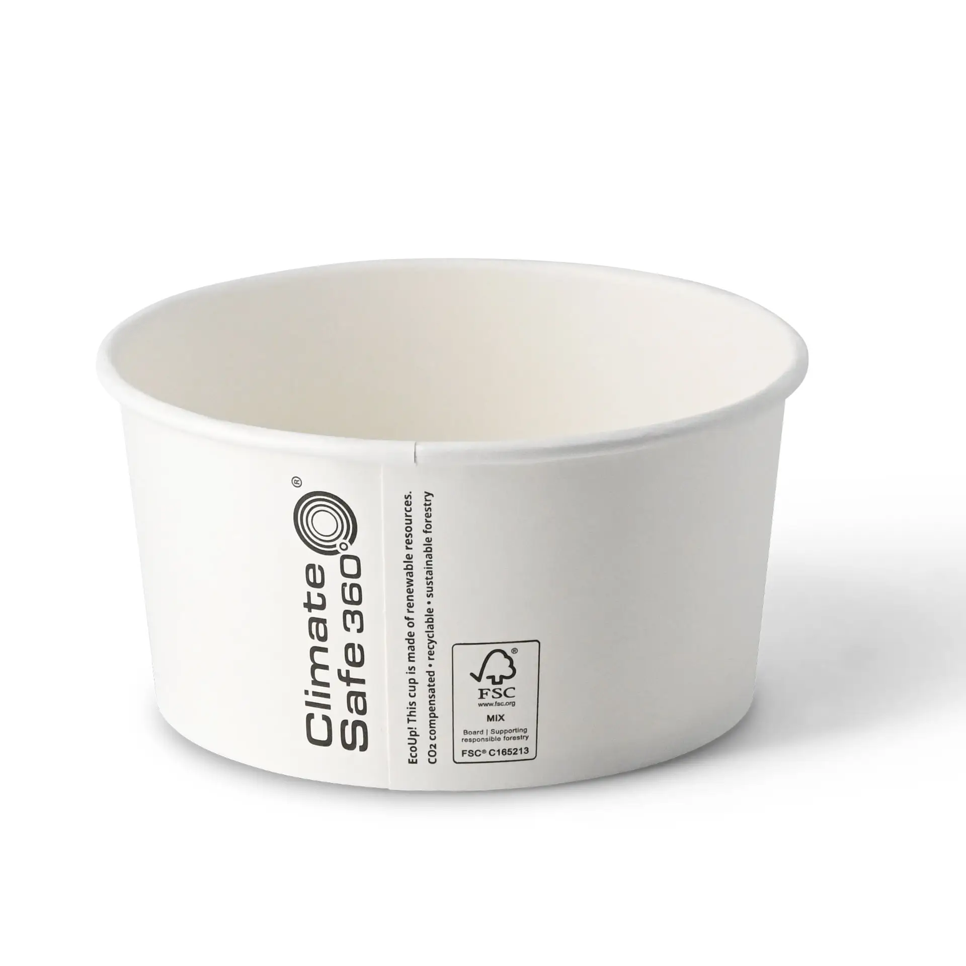 Paper bowls (coated) / Salad bowls 800 ml, Ø 150 mm, white, round (1000 ml max. volume)