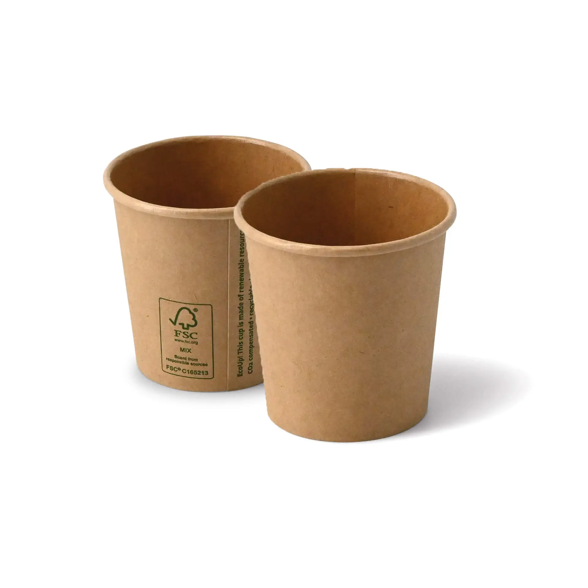 Pappbecher 100 ml / 4 oz, Ø 62 mm, braun