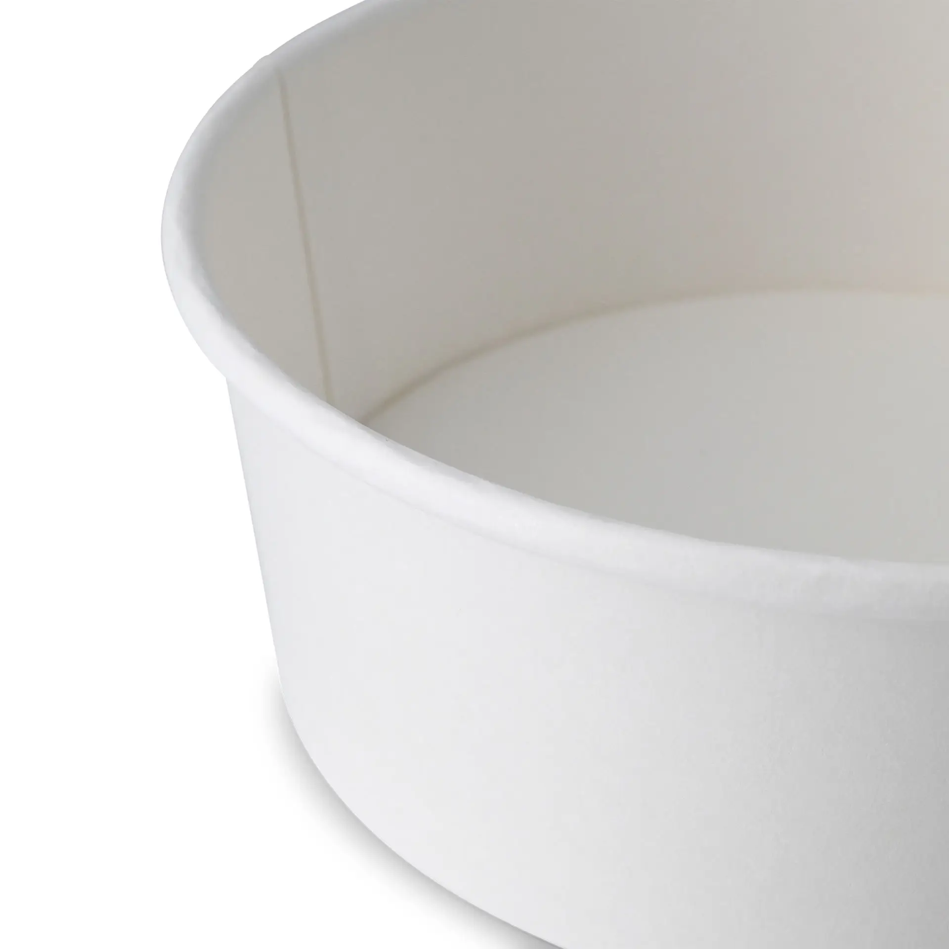 Paper bowls (coated) / Salad bowls 1000 ml, Ø 185 mm, white, round (1300 ml max. volume)
