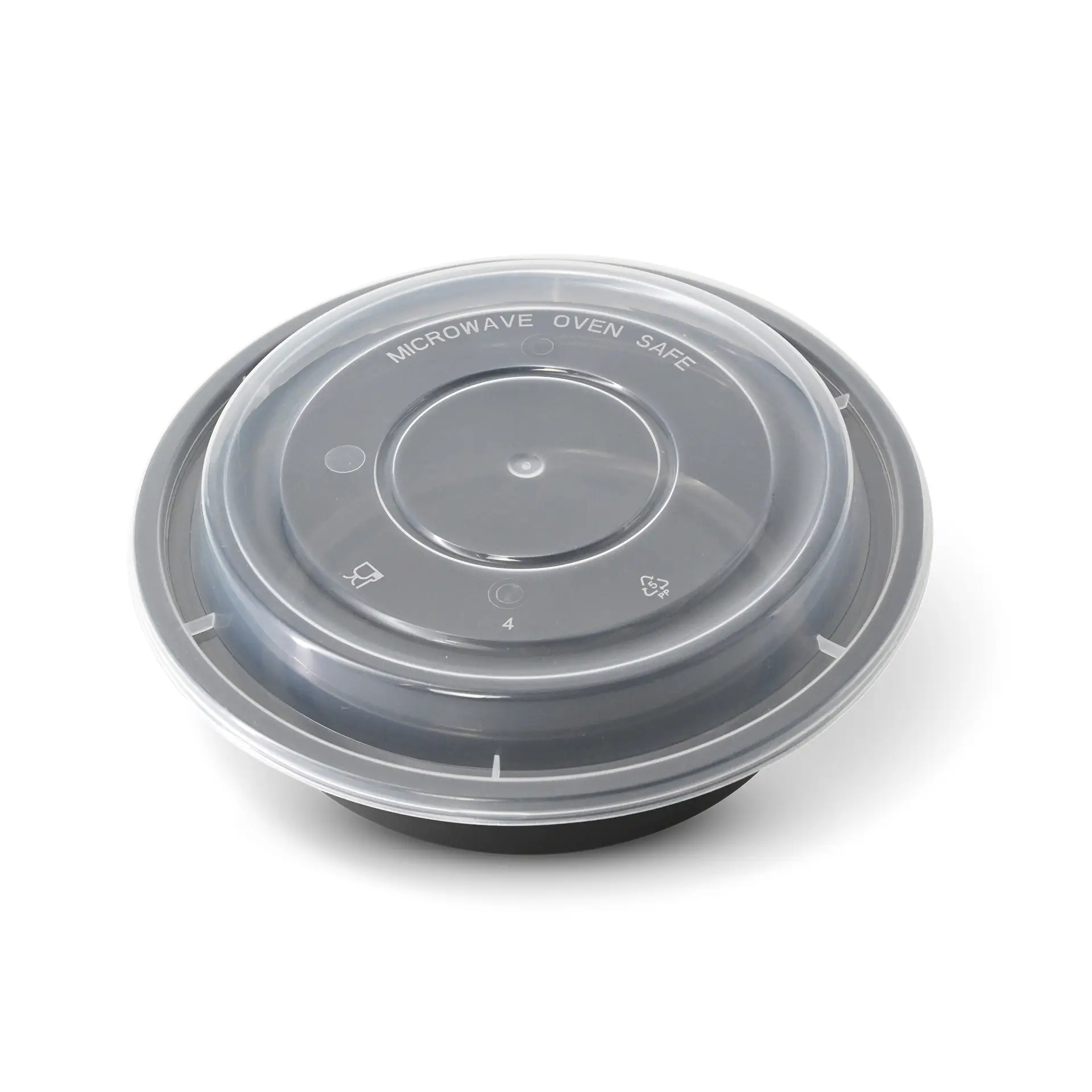 Reusable lid made of PP, round, transparent