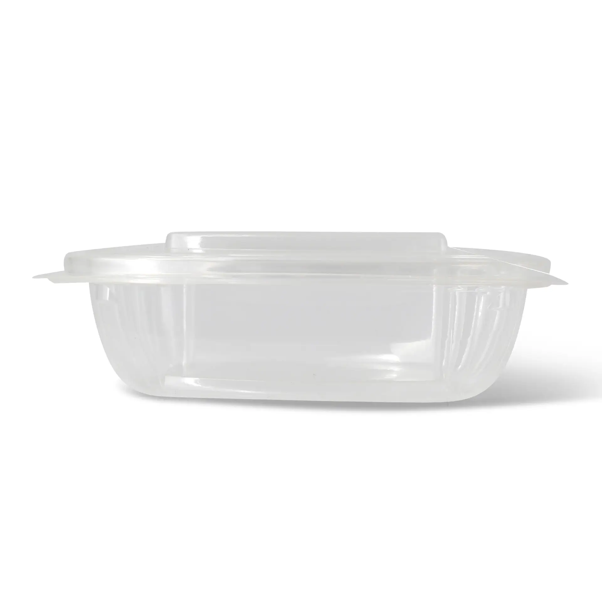 PLA-Feinkost-Schalen 375 ml, Klappdeckel, rechteckig