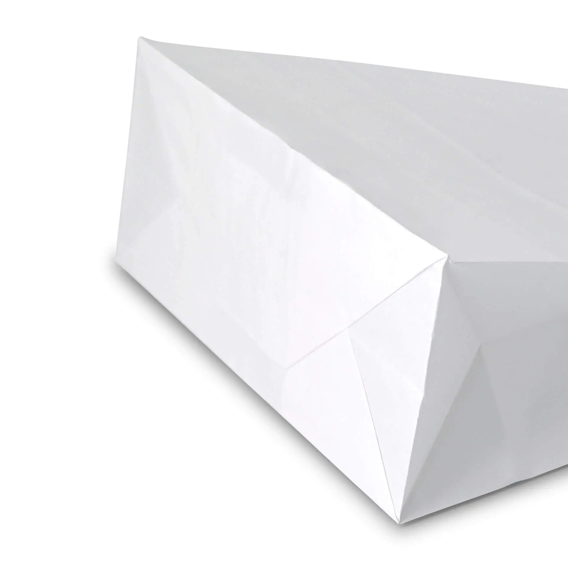 Tragetaschen aus Kraftpapier S, 18 x 8 x 22 cm, weiß
