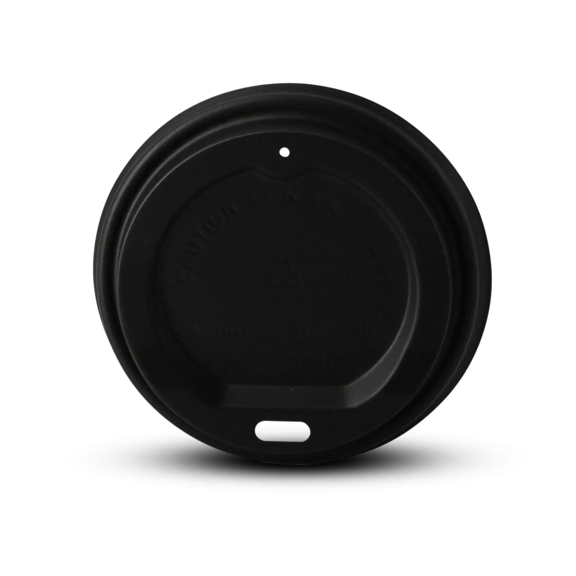 PS lid Ø 80 mm, black, drinking hole