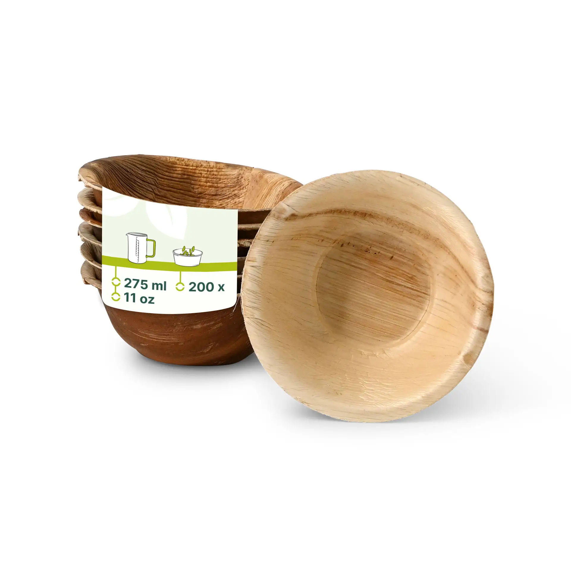 Palmblatt Schalen "Palmware®" 275 ml, rund Palmblatt Schalen "Palmware®" 275 ml, rund