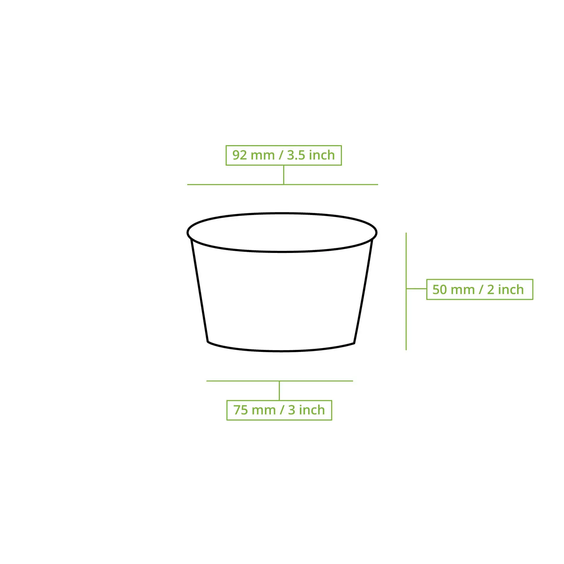 6 oz, max. 7.5 oz Paper cups ice cream XS (coated), Ø 92 mm, printed 6 oz, max. 7.5 oz Paper cups ice cream XS (coated), Ø 92 mm, printed