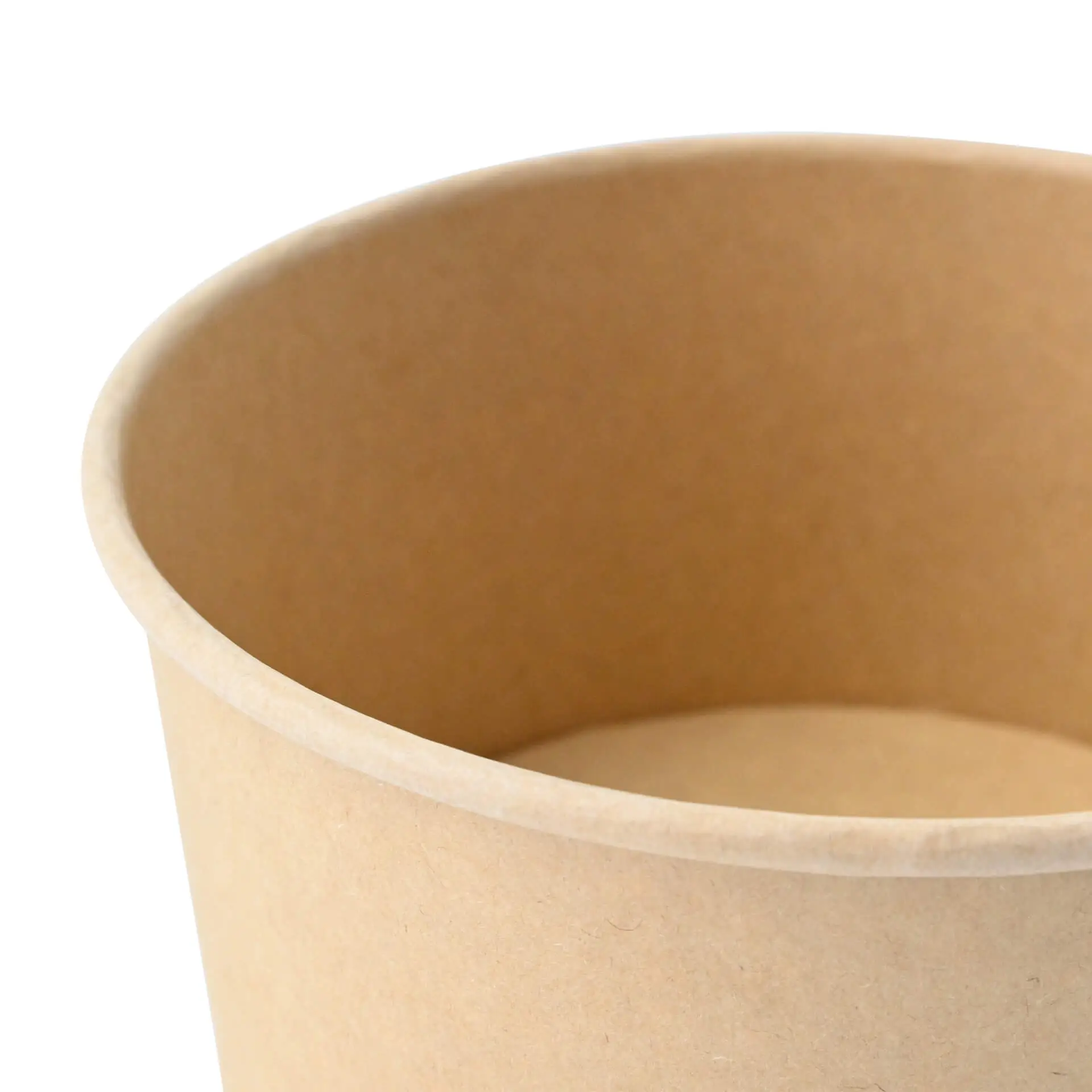 Paper-bowls (premium) 800 ml, Ø 150 mm, brown, round, eco-friendly coating