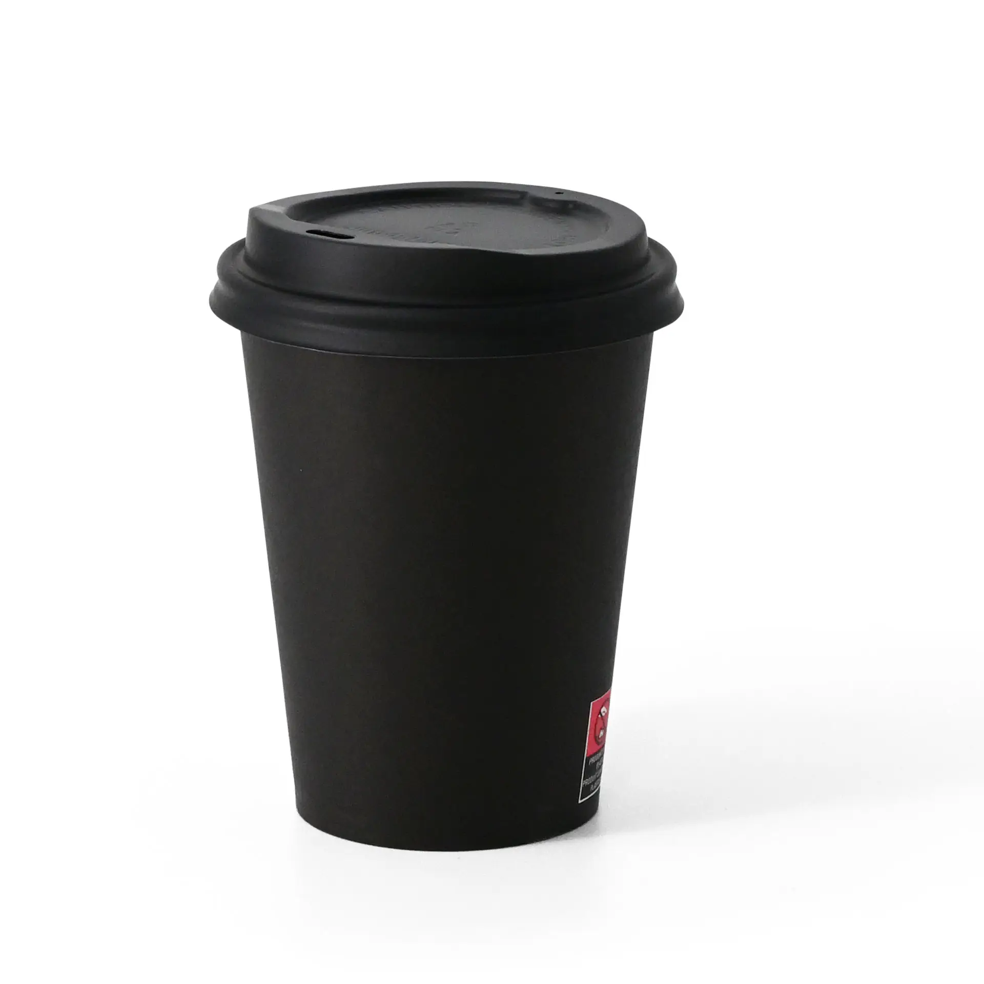 Pappbecher 300 ml / 12 oz, Ø 90 mm, einwandig, schwarz, PLA-beschichtet