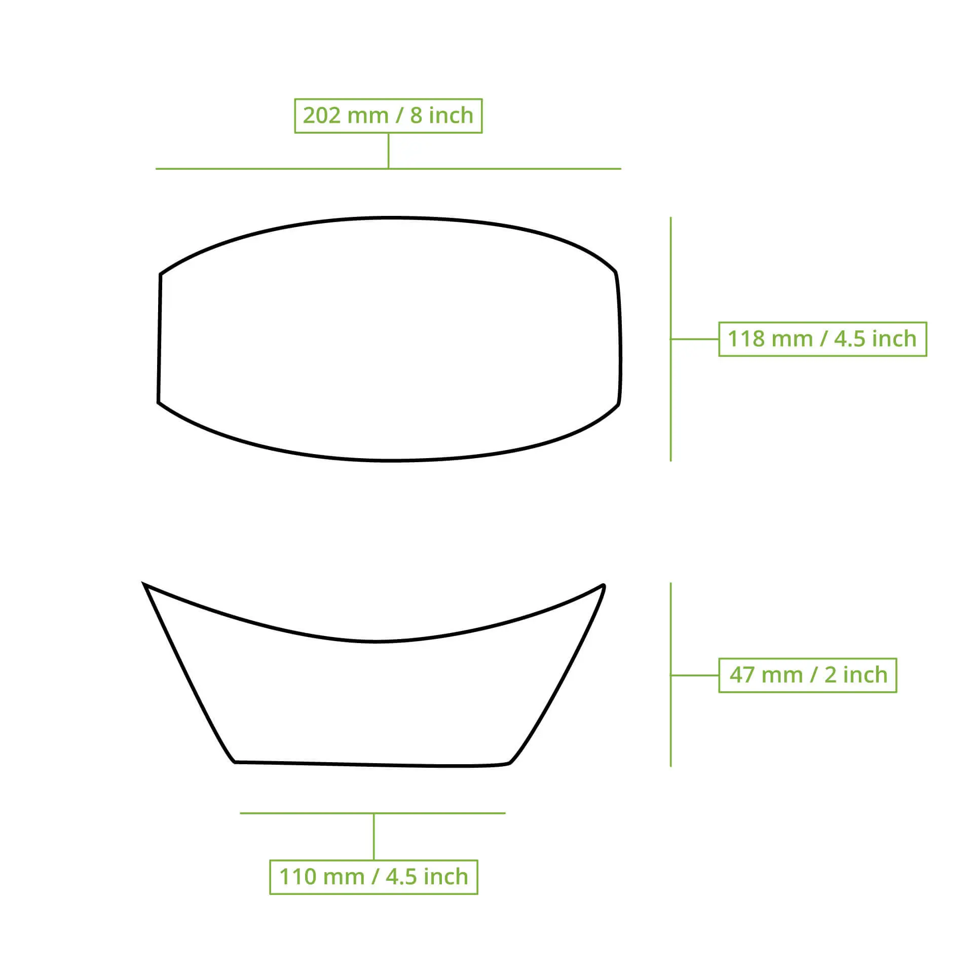 Palm leaf boats "Palmware®" 20 cm Palm leaf boats "Palmware®" 20 cm