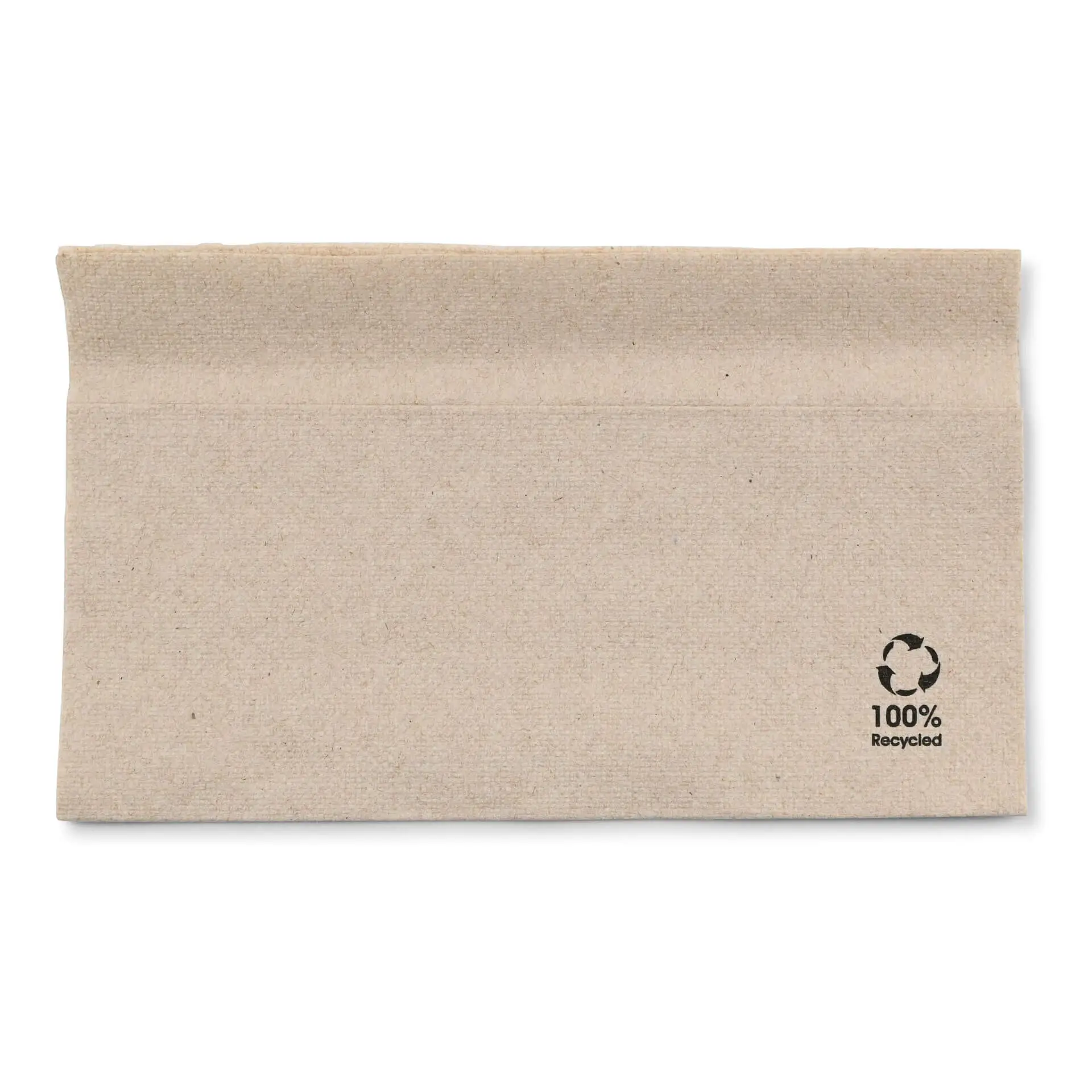 Servietten aus recyceltem Papier 33 x 33 cm, 1-lagig, 1/8 Falz, ungebleicht dse028061-servietten-aus-recyceltem-papier-33-x-33-cm-1-lagig-18-falz-ungebleicht-1