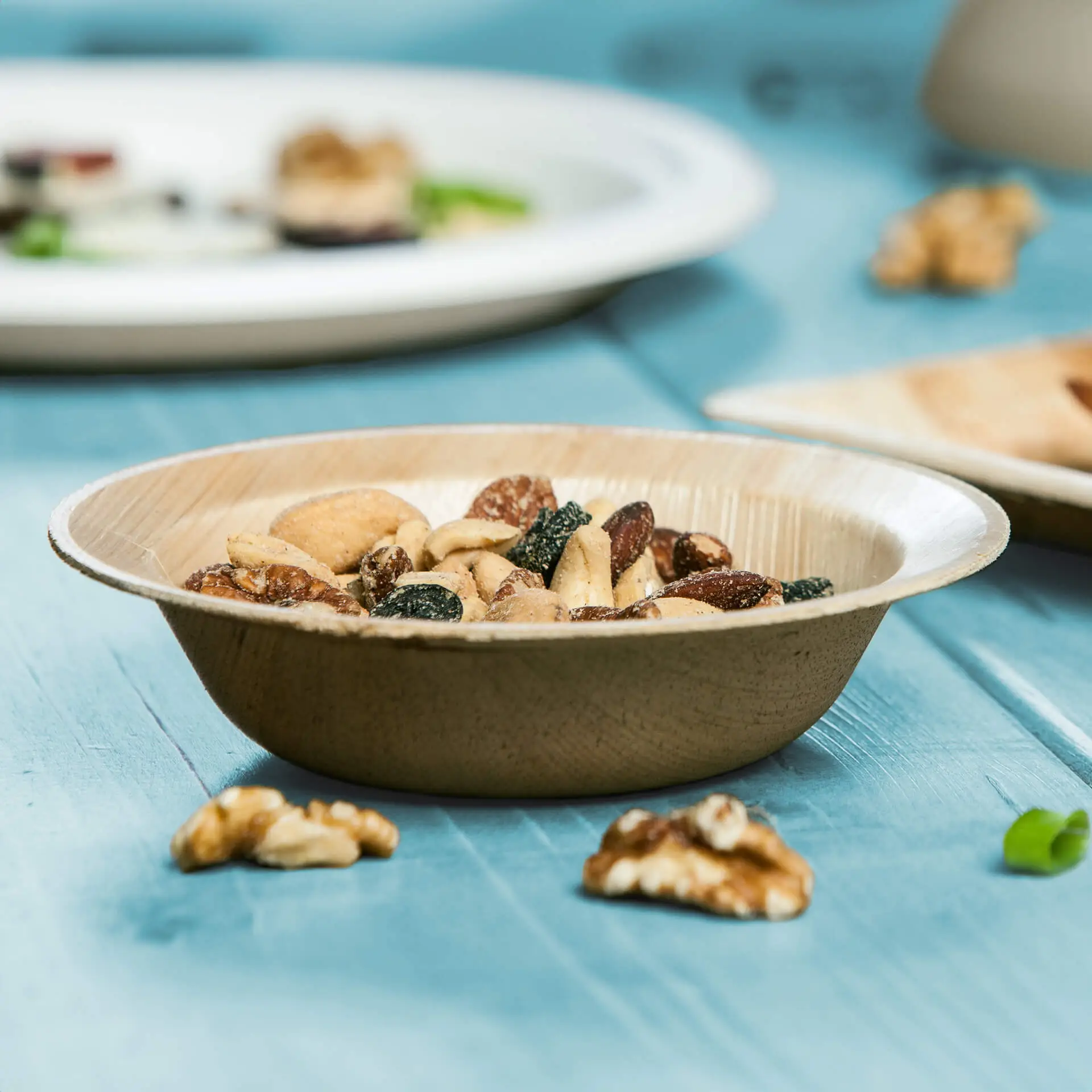 Palm leaf plates "Palmware®" Ø 14 cm, deep, round, with rim