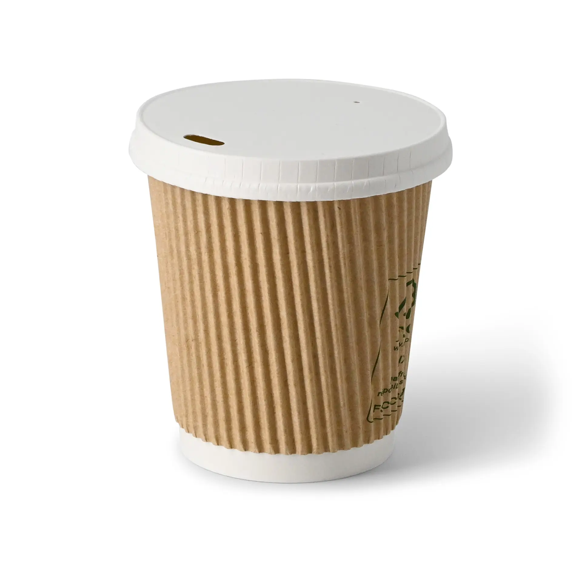Riffelbecher / Coffee to go Becher 200 ml / 8 oz, Ø 80 mm, braun, innen weiß dhd04925-riffelbecher-coffee-to-go-becher-200-ml-8-oz-80-mm-braun-innen-weiss-5