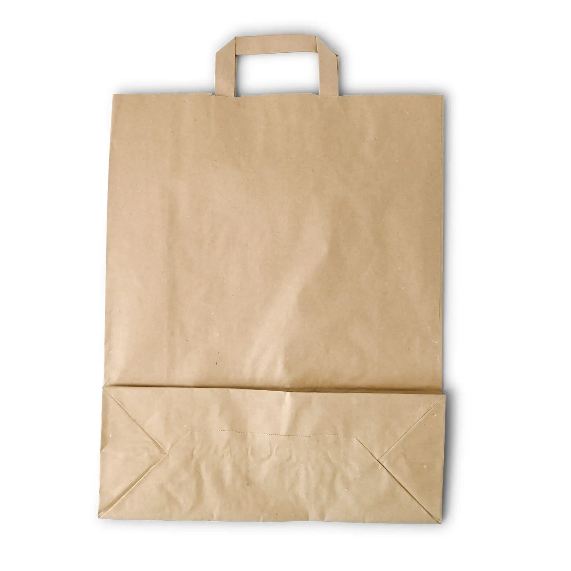 Tragetaschen aus Recyclingpapier XL, 32 x 12 x 40 cm, braun