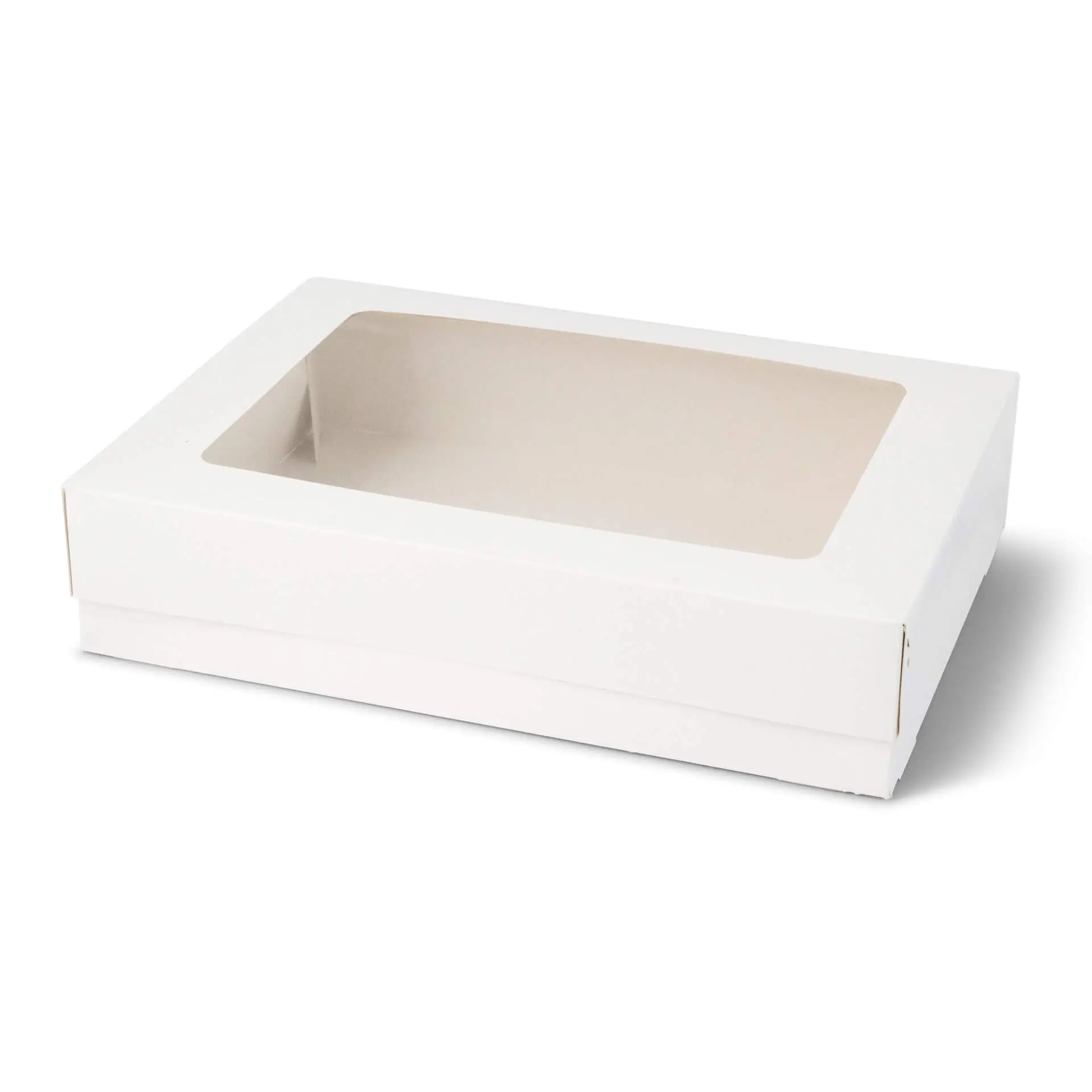 Cupcake boxes (12-pack), cellulose window, white Cupcake boxes (12-pack), cellulose window, white