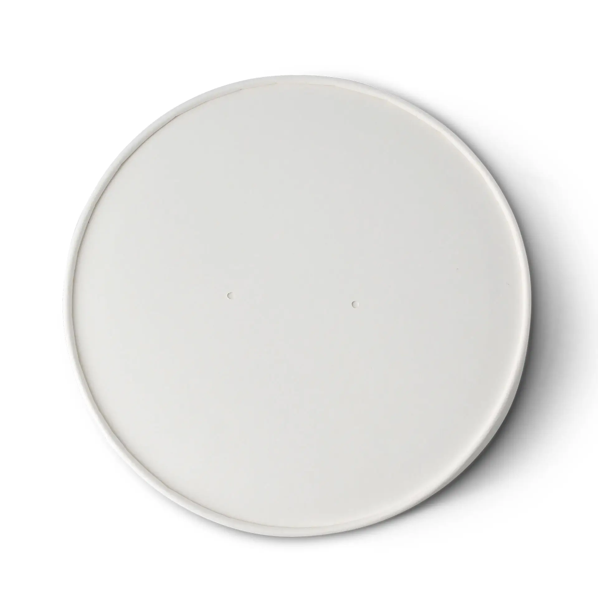 Cardboard lid with membrane (coated) Ø 185 mm, white, round (for paper bowls) Cardboard lid with membrane (coated) Ø 185 mm, white, round (for paper bowls)