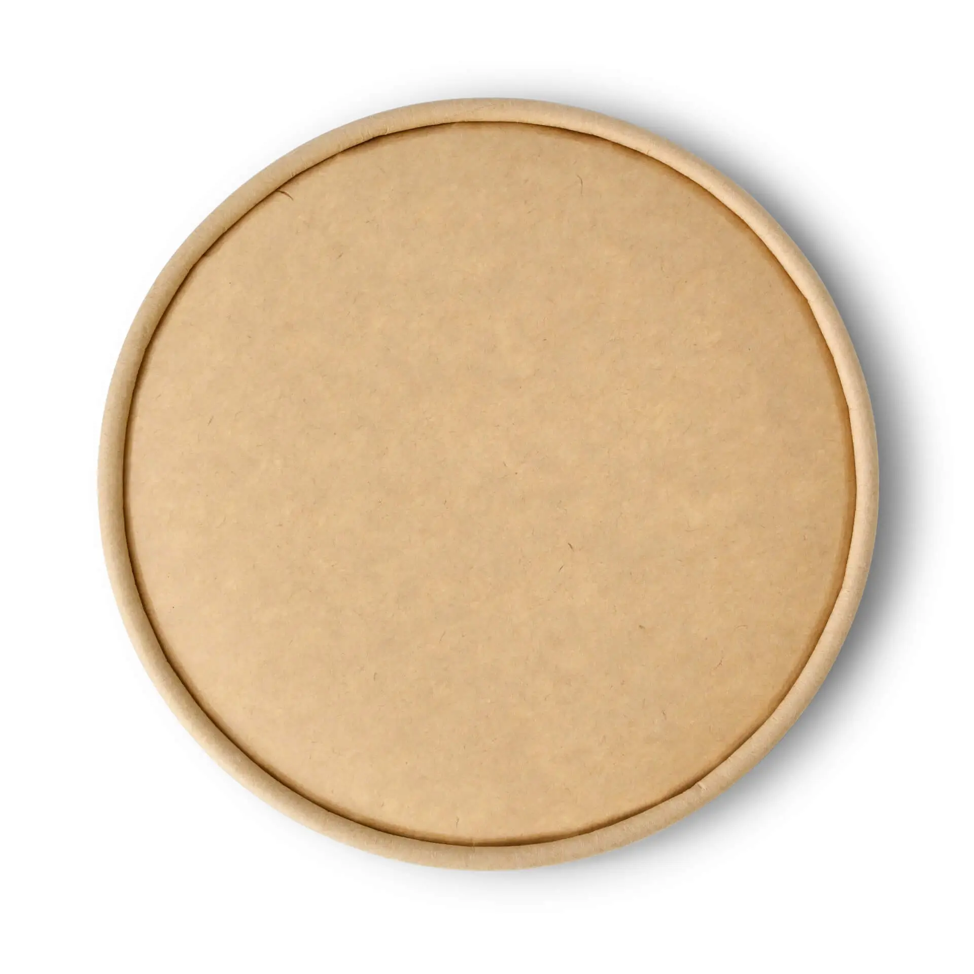 Deckel aus Karton (bio-beschichtet) Ø 150 mm, braun