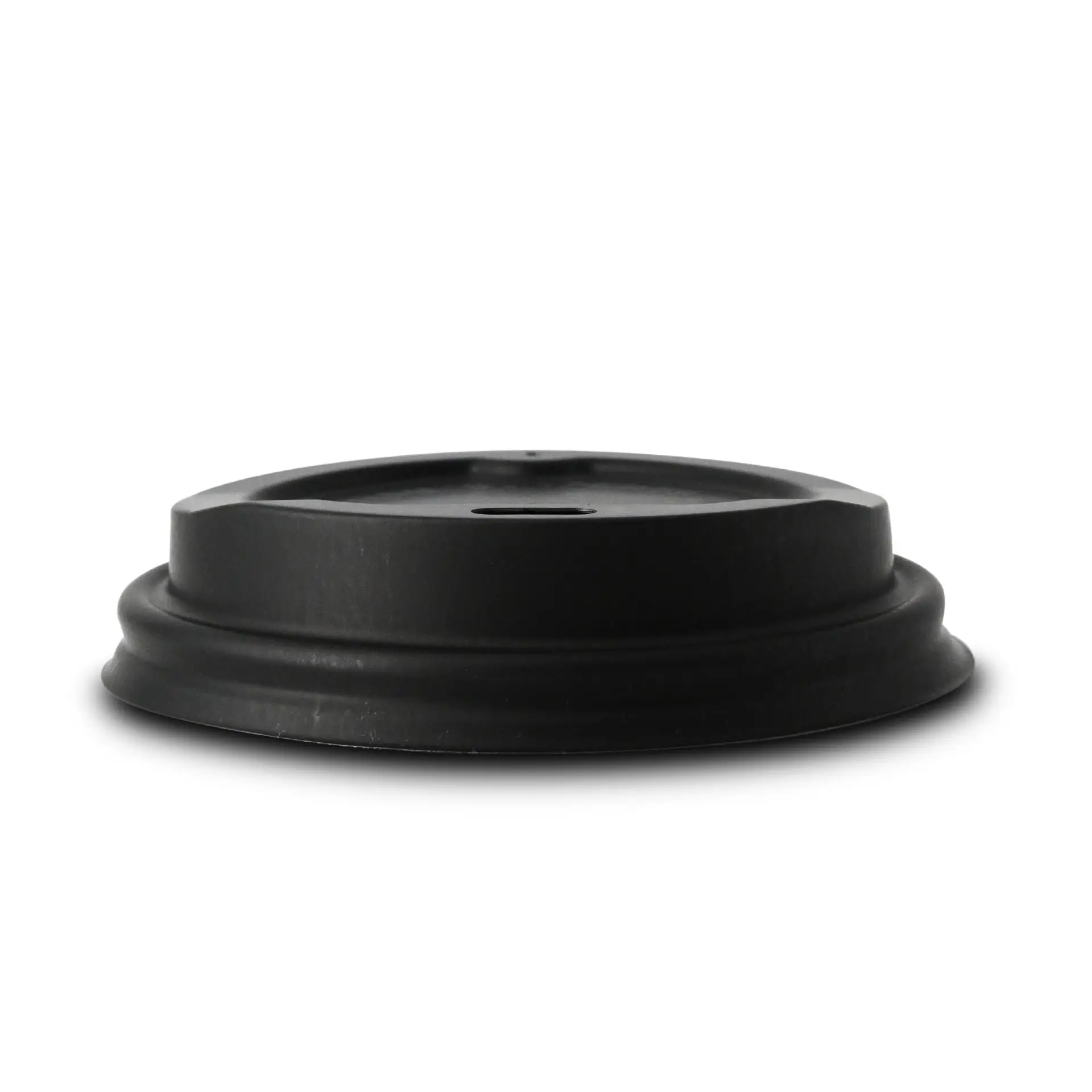PS lid Ø 80 mm, black, drinking hole