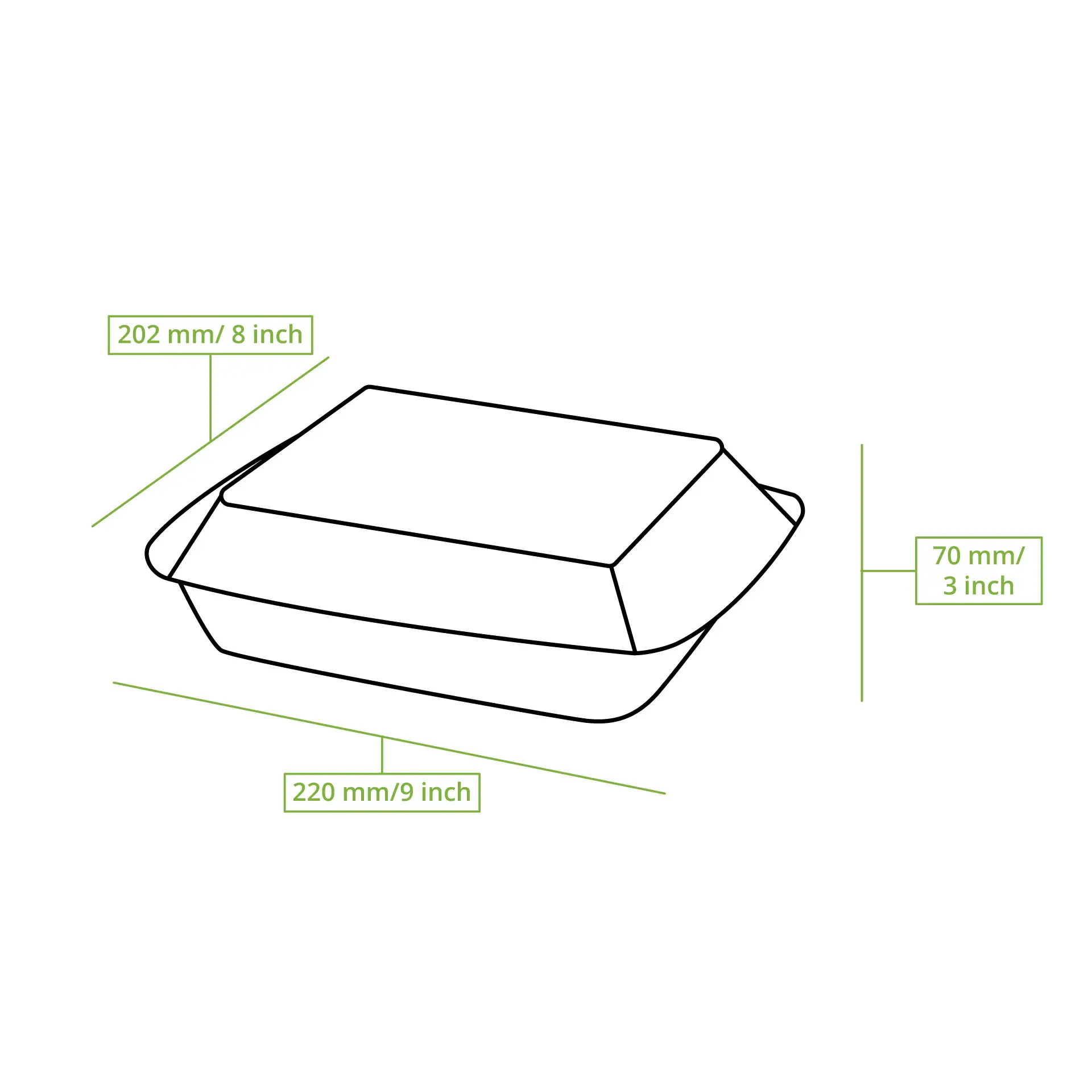 Sugarcane-containers 22 x 18,5 x 7 cm, hinged-lid, rectangular Sugarcane-containers 22 x 18,5 x 7 cm, hinged-lid, rectangular
