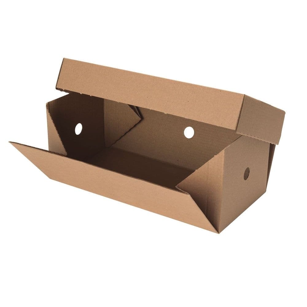 Take-away Doppel-Burger-Boxen 24,4 x 12,2 x 10,2 cm, Kraftkarton, braun, faltbar