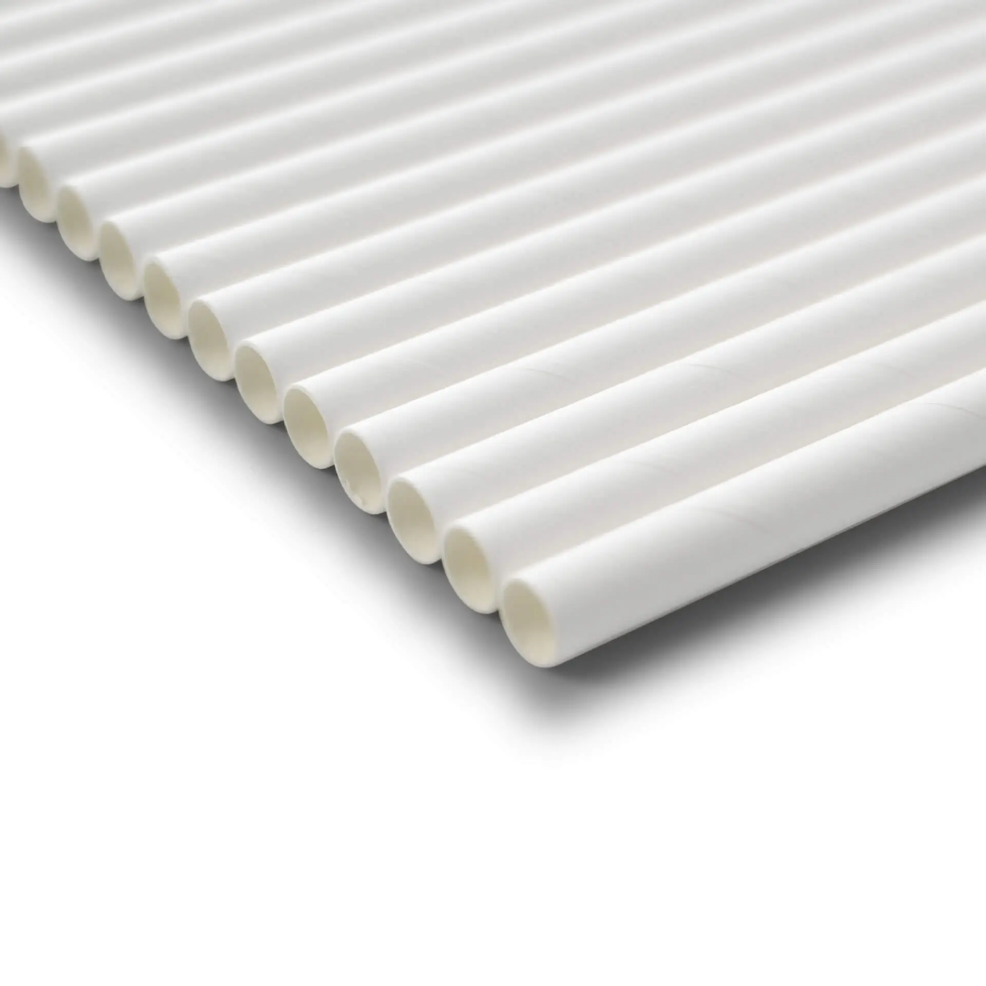 Trinkhalm Jumbo aus Papier 23 cm, Ø 0,8 cm, weiß Trinkhalm Jumbo aus Papier 23 cm, Ø 0,8 cm, weiß