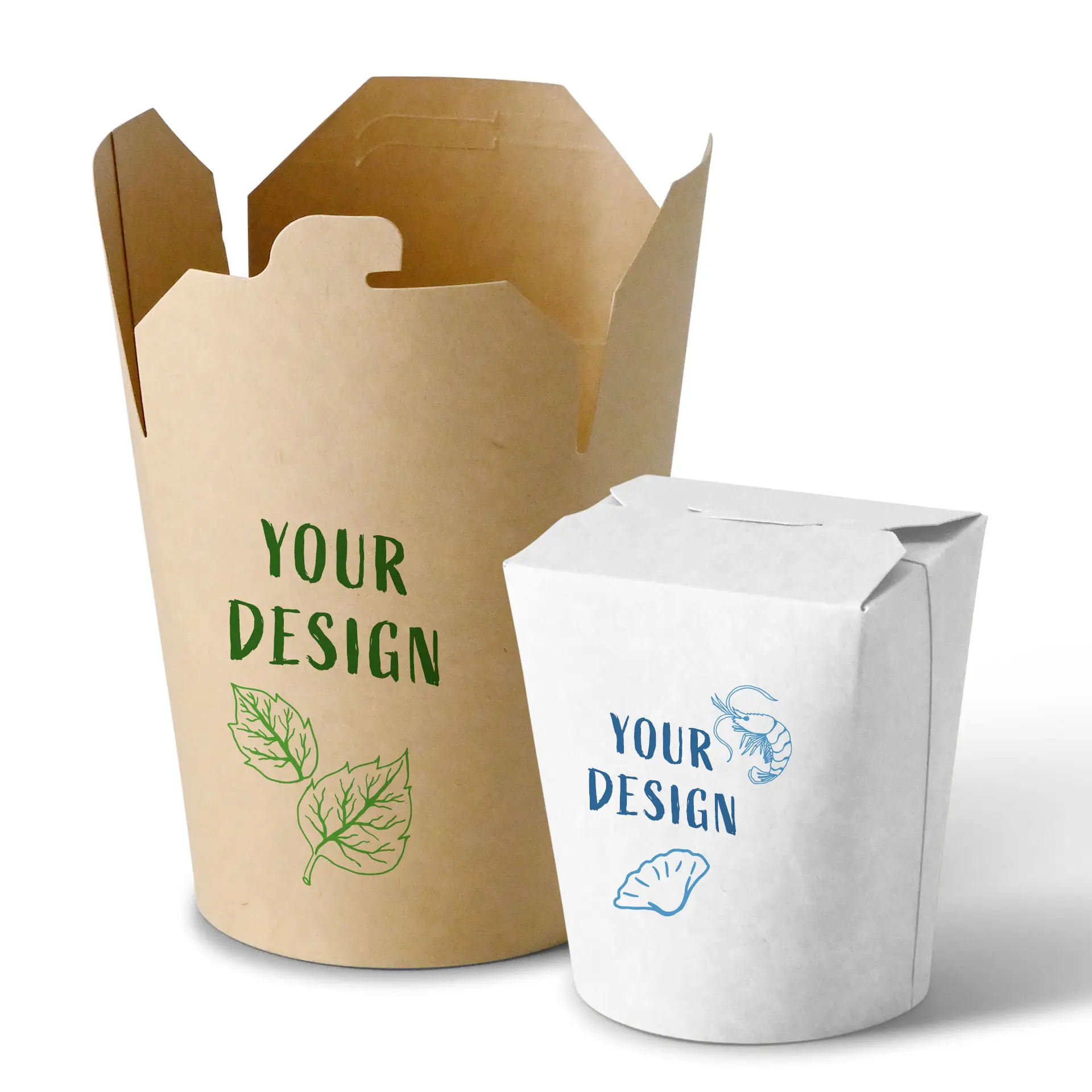 Printed noodle boxes ✔️ Asian food boxes with logo