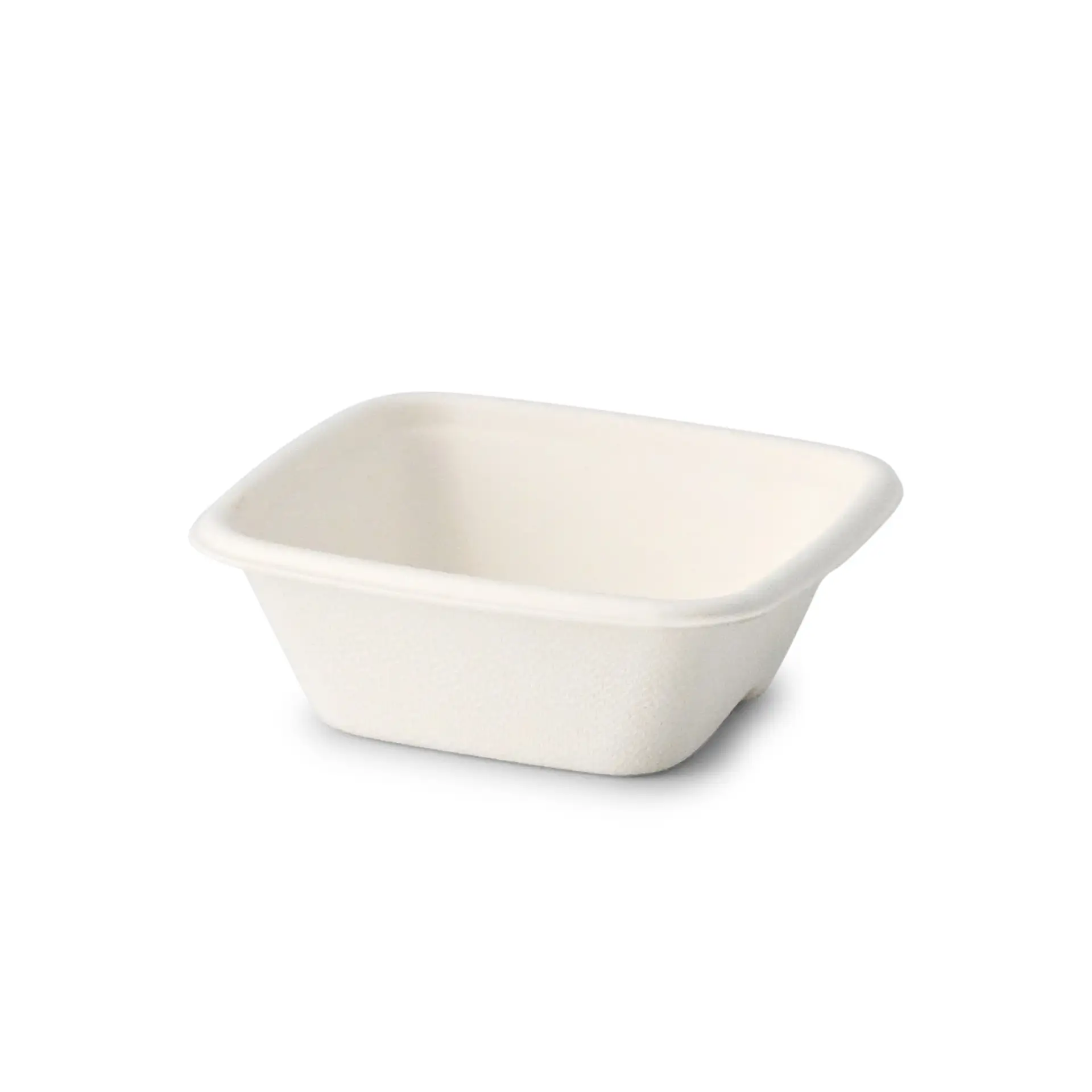 Portionsbecher aus Zuckerrohr 70 ml, 80 x 80 x 27 mm, quadratisch