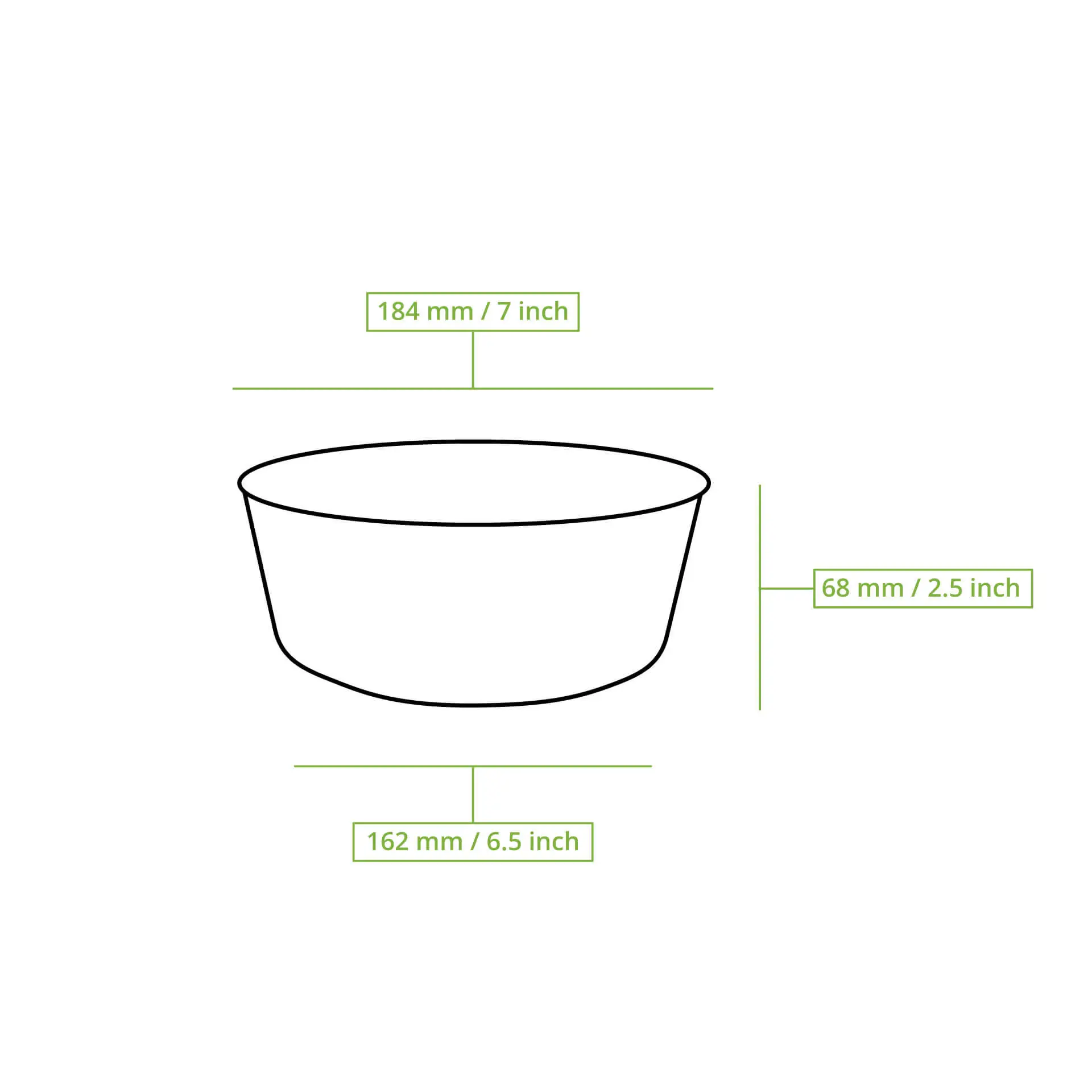 Mehrweg-Schalen "merways Bowl" 1.000 ml, Ø 185 mm, Pfeffer / grau Mehrweg-Schalen "merways Bowl" 1.000 ml, Ø 185 mm, Pfeffer / grau