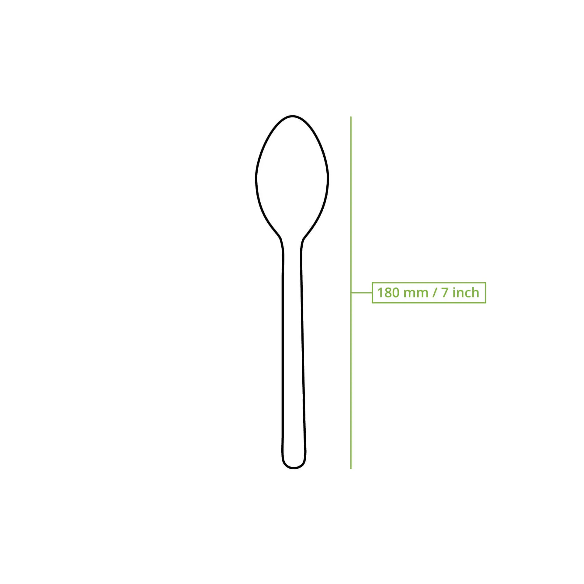 Reusable spoons 18 cm, caramel / brown Reusable spoons 18 cm, caramel / brown