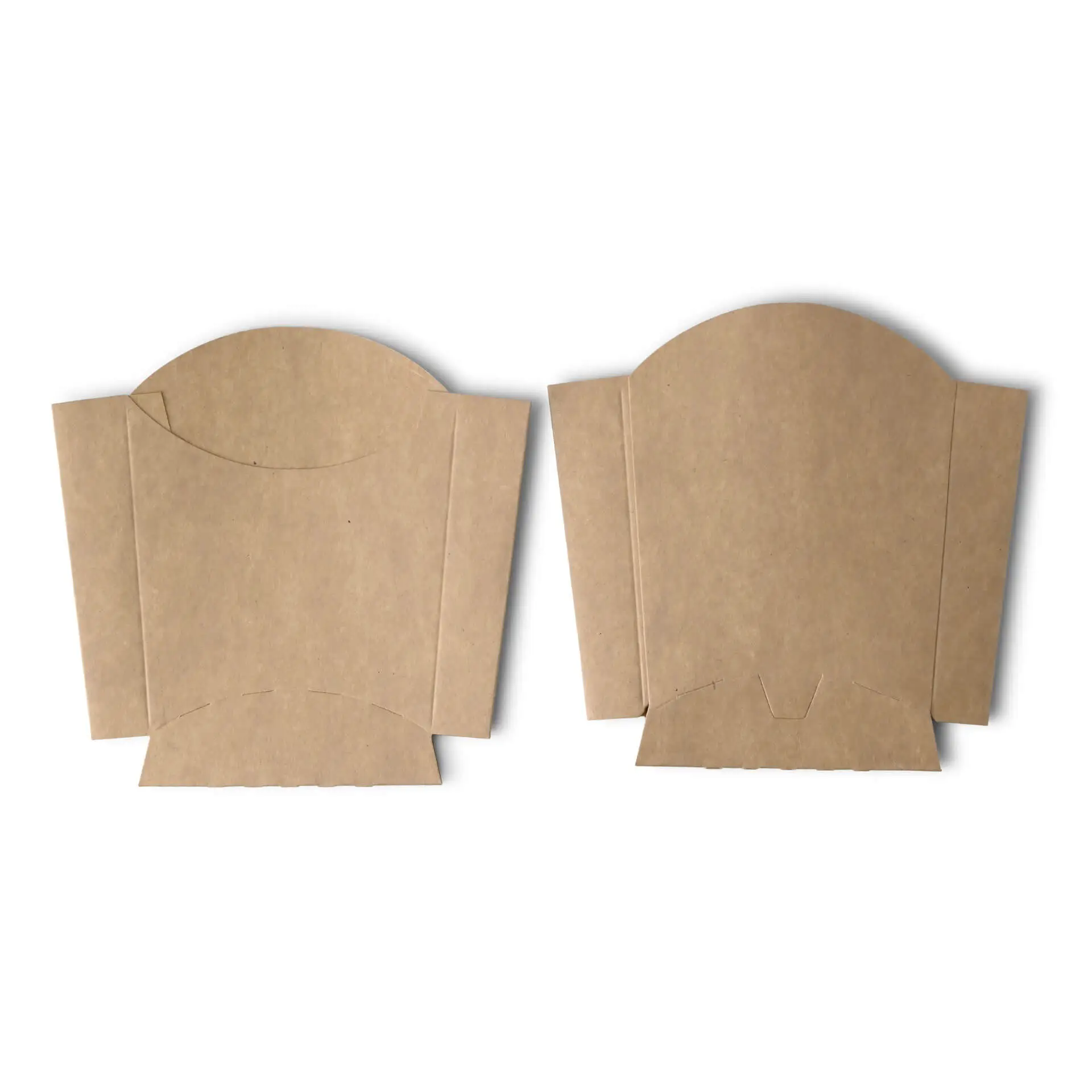 Cardboard chips scoops 8.5 x 5 x  9.5 cm, kraft