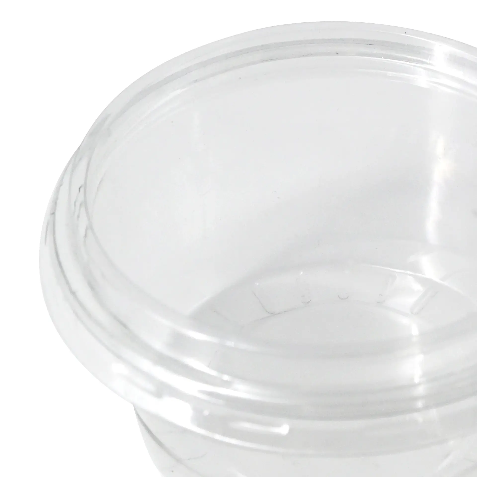 rPET lids Ø 75 mm, transparent, round