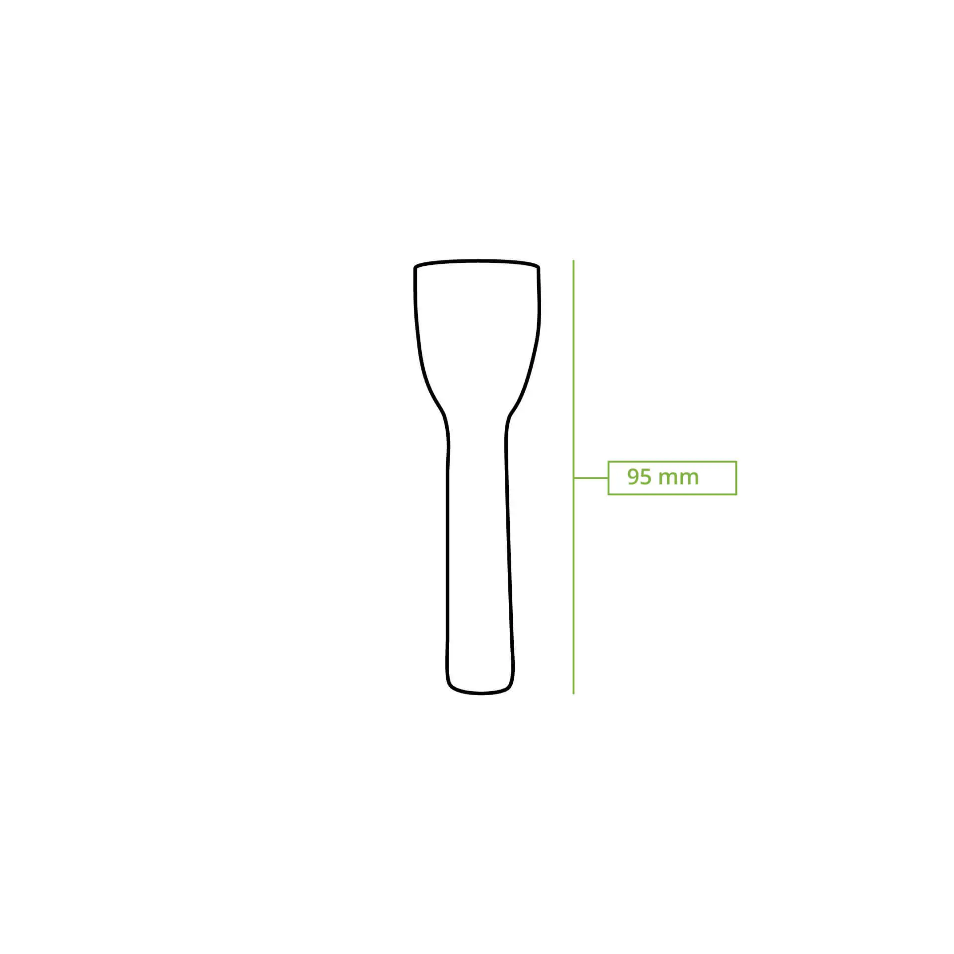 Reusable Ice Cream Spoons 9.5 cm, caramel / brown