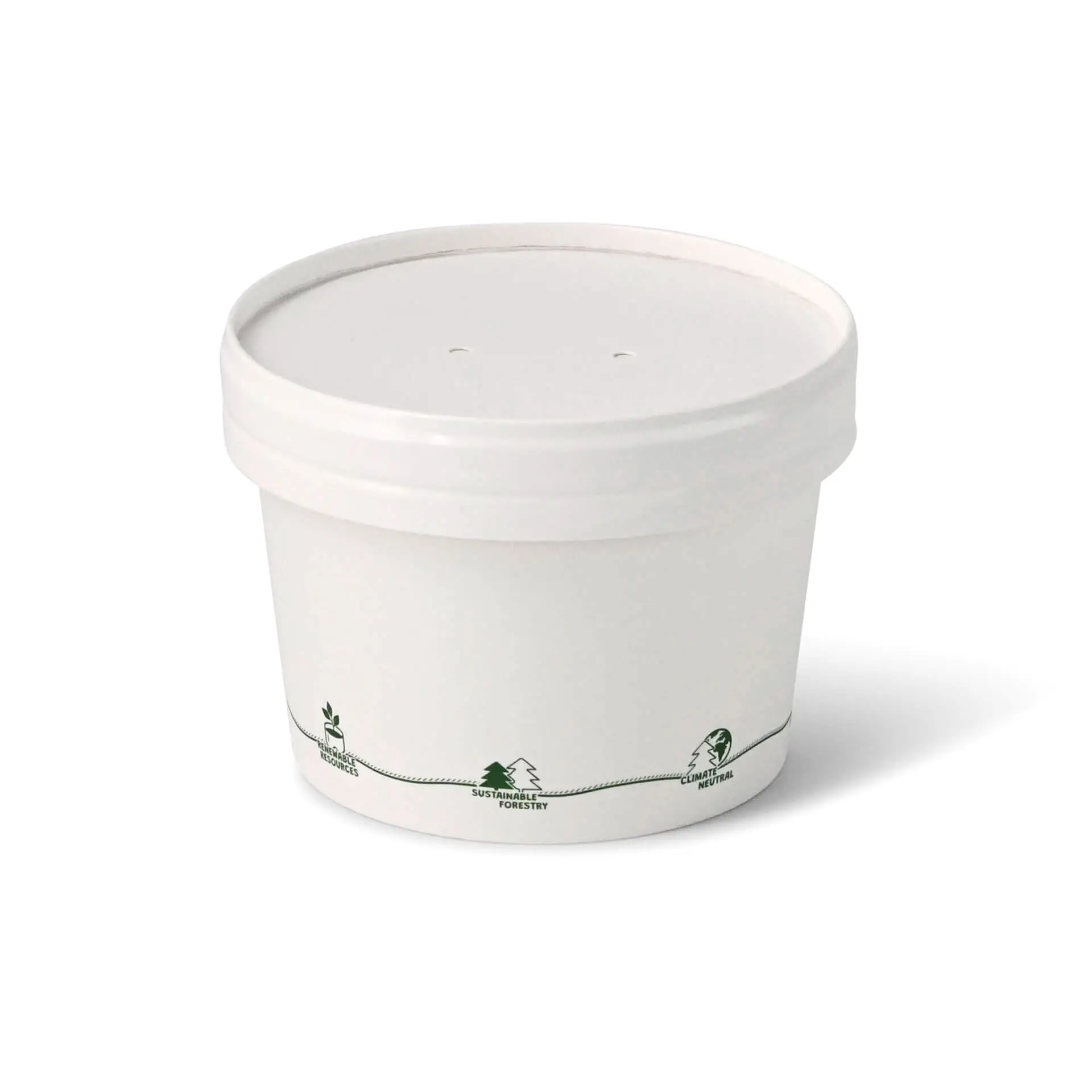16 oz Cardboard Soup Container (eco-friendly coating), Ø 115 mm, "EcoUp©"-icons 16 oz Cardboard Soup Container (eco-friendly coating), Ø 115 mm, "EcoUp©"-icons