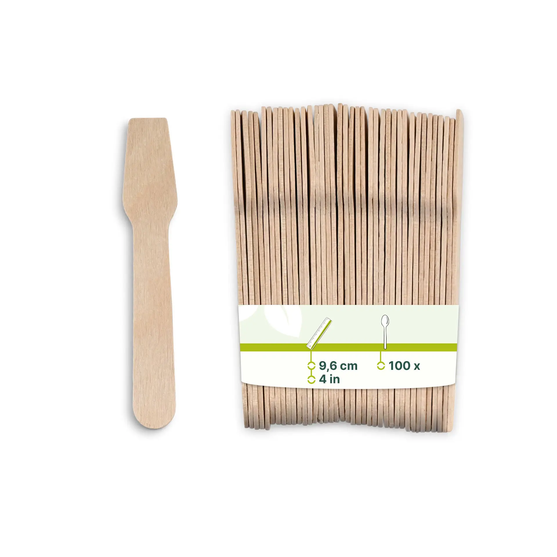 Eisspatel aus Holz 9,6 cm Eisspatel aus Holz 9,6 cm