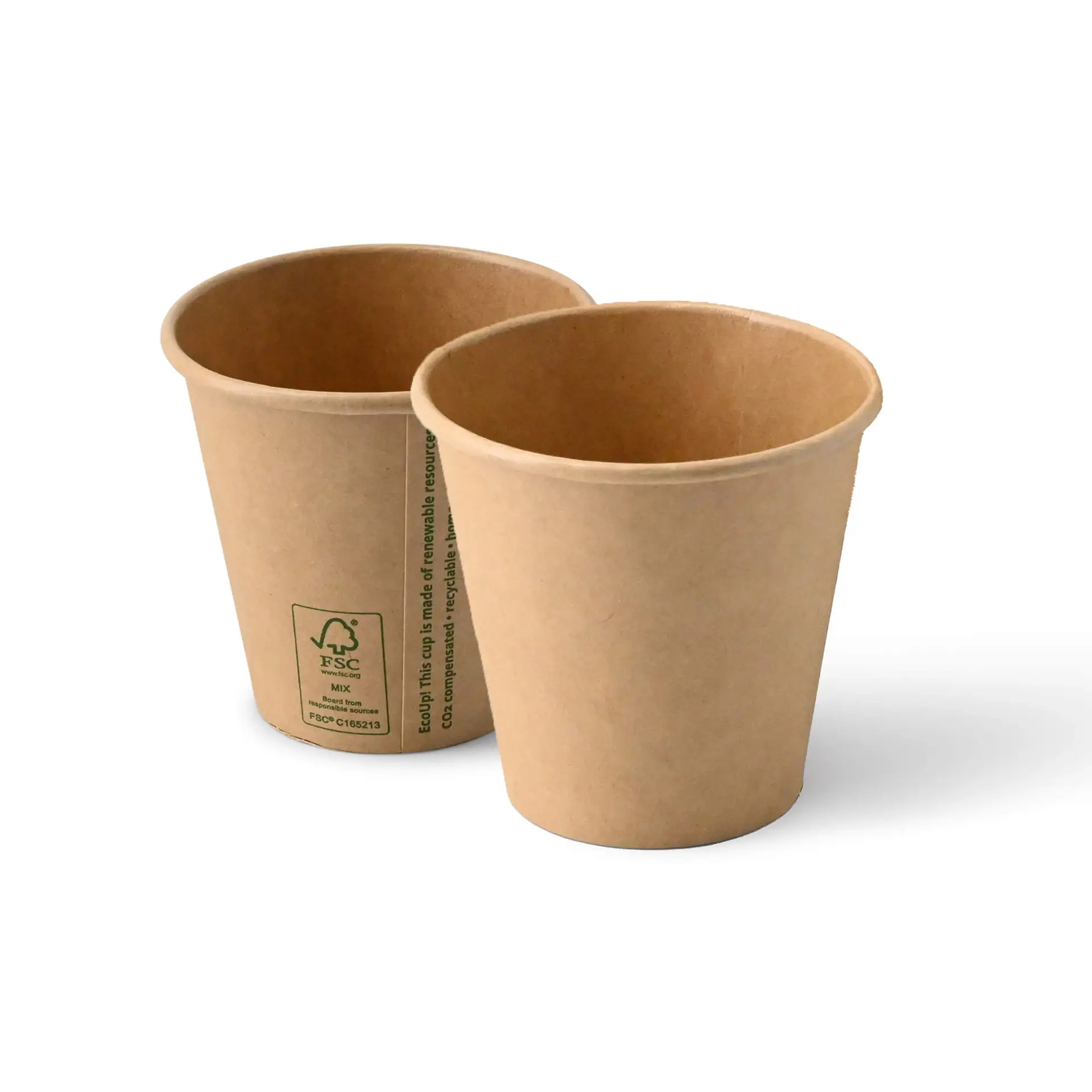 Pappbecher 150 ml / 6 oz, Ø 80 mm, braun Pappbecher 150 ml / 6 oz, Ø 80 mm, braun