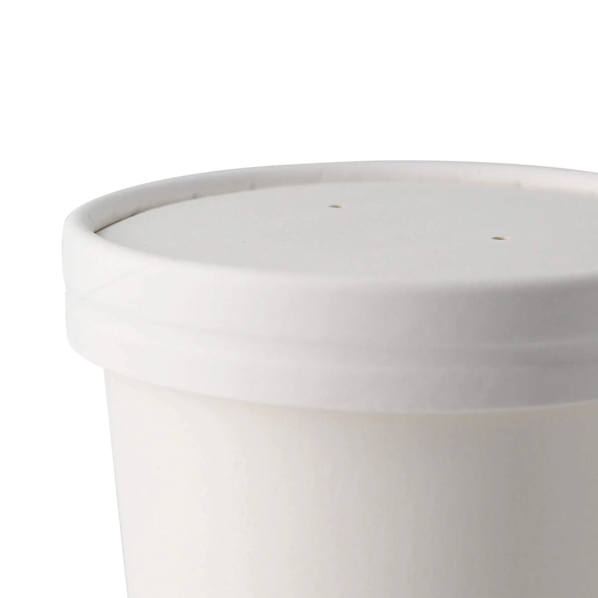 Membrandeckel aus Karton (bio-beschichtet) Ø 90 mm, weiß