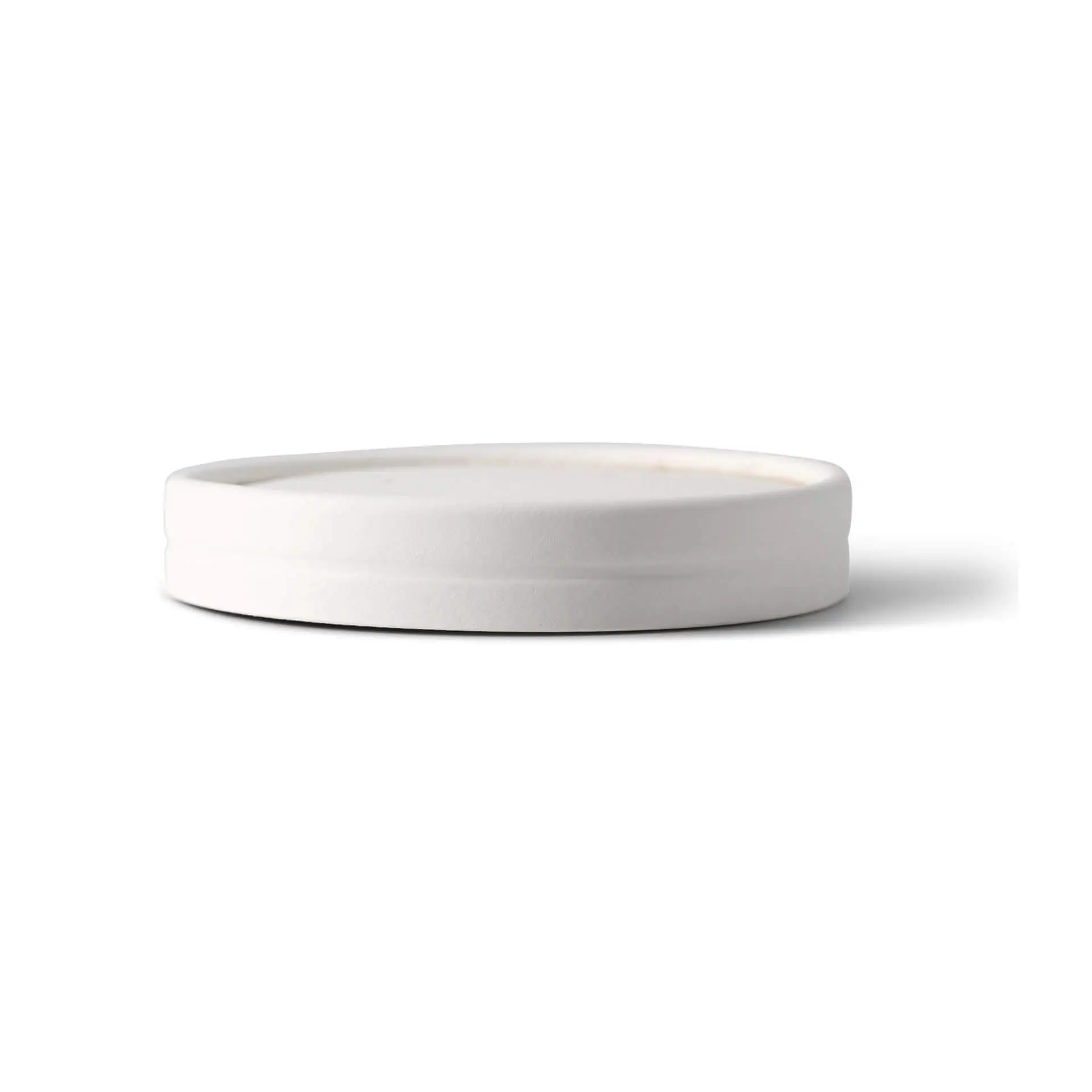 Membrandeckel aus Karton (bio-beschichtet) Ø 90 mm, weiß